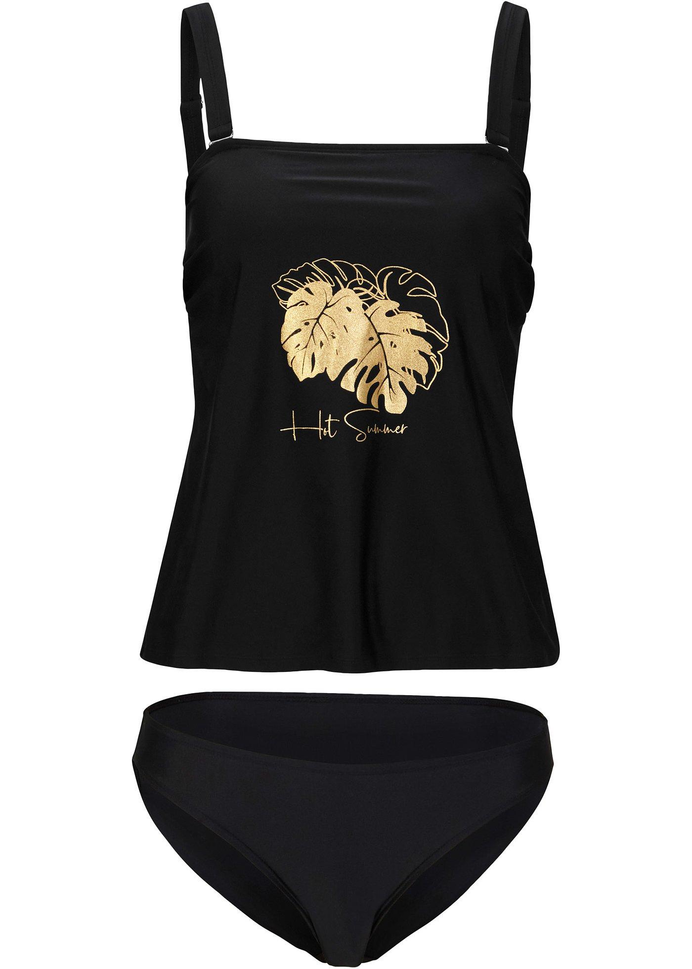 Tankini mode avec imprimé doré