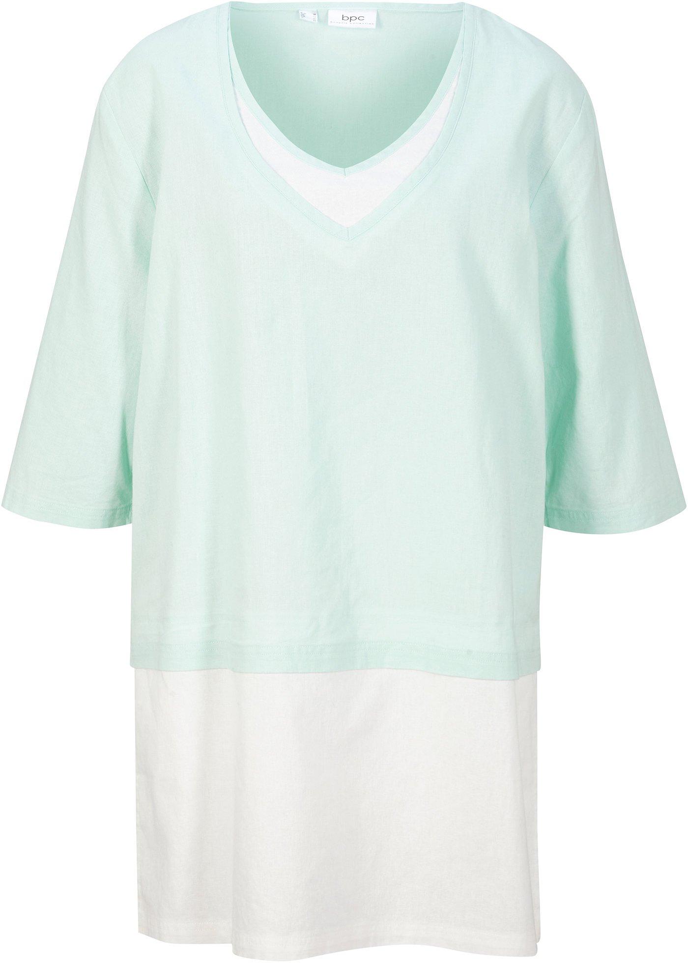 Blouse-tunique style double épaisseur