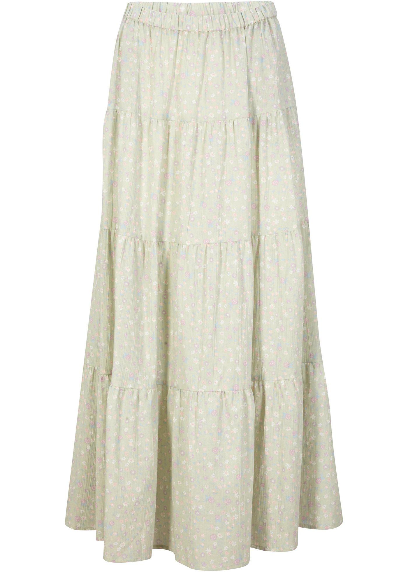 Jupe longue étagée