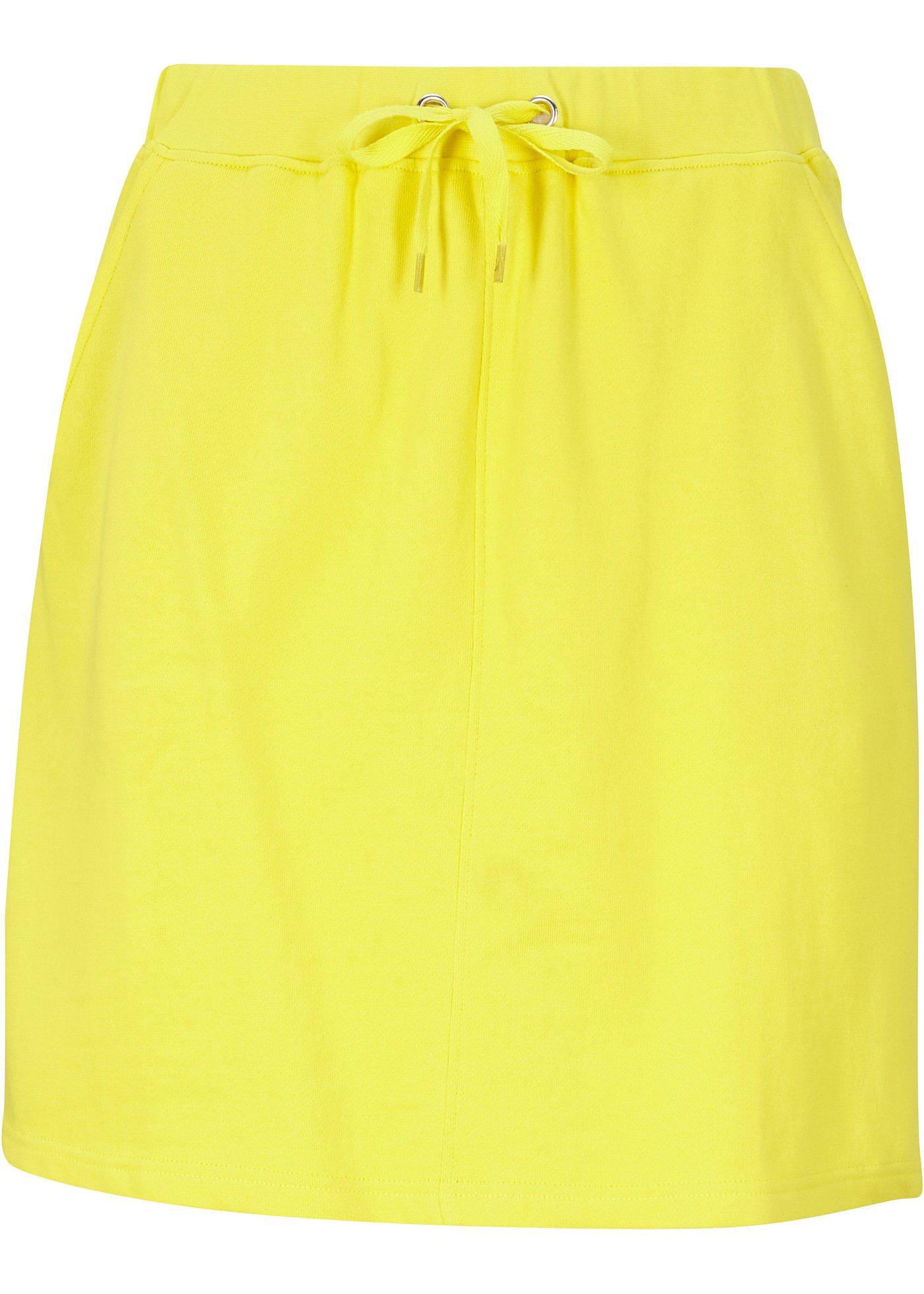 Jupe en sweat avec bord-côte