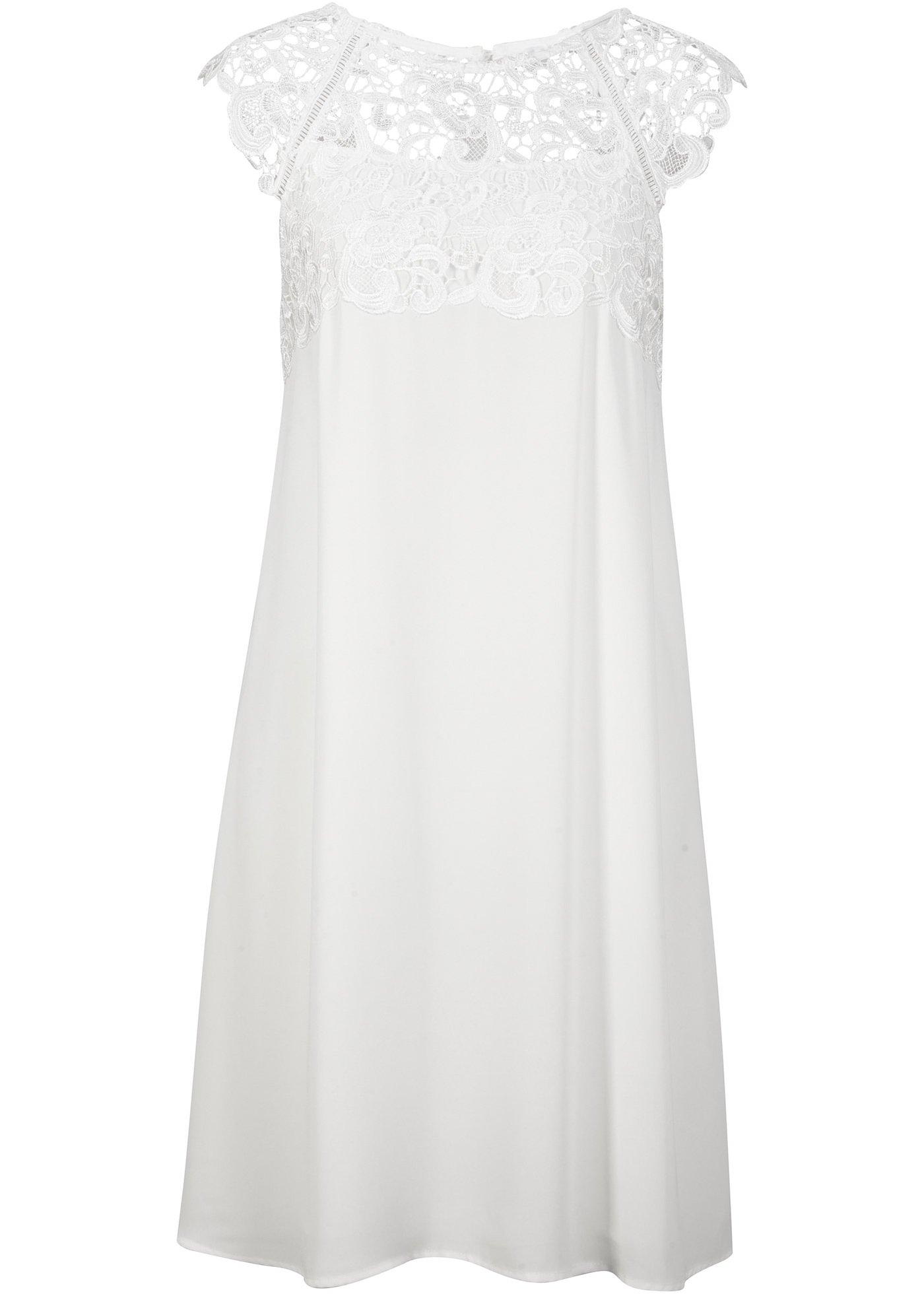 Robe en chiffon à dentelle