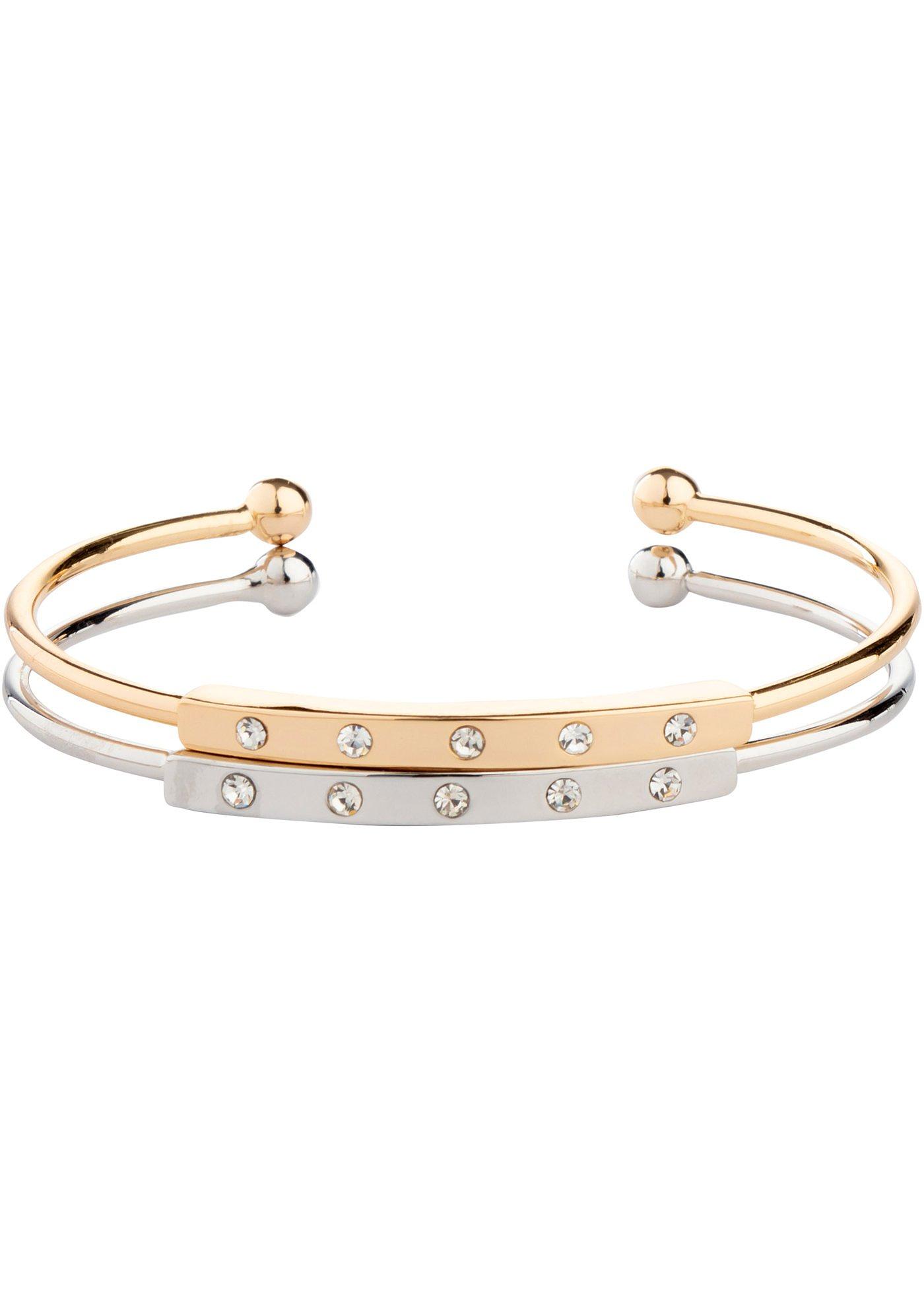 Lot de 2 joncs avec cristaux