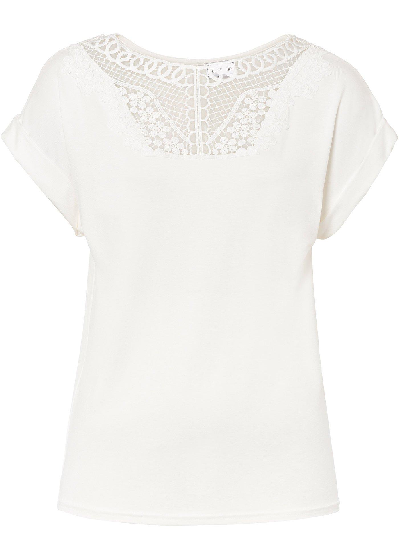 T-shirt à dentelle