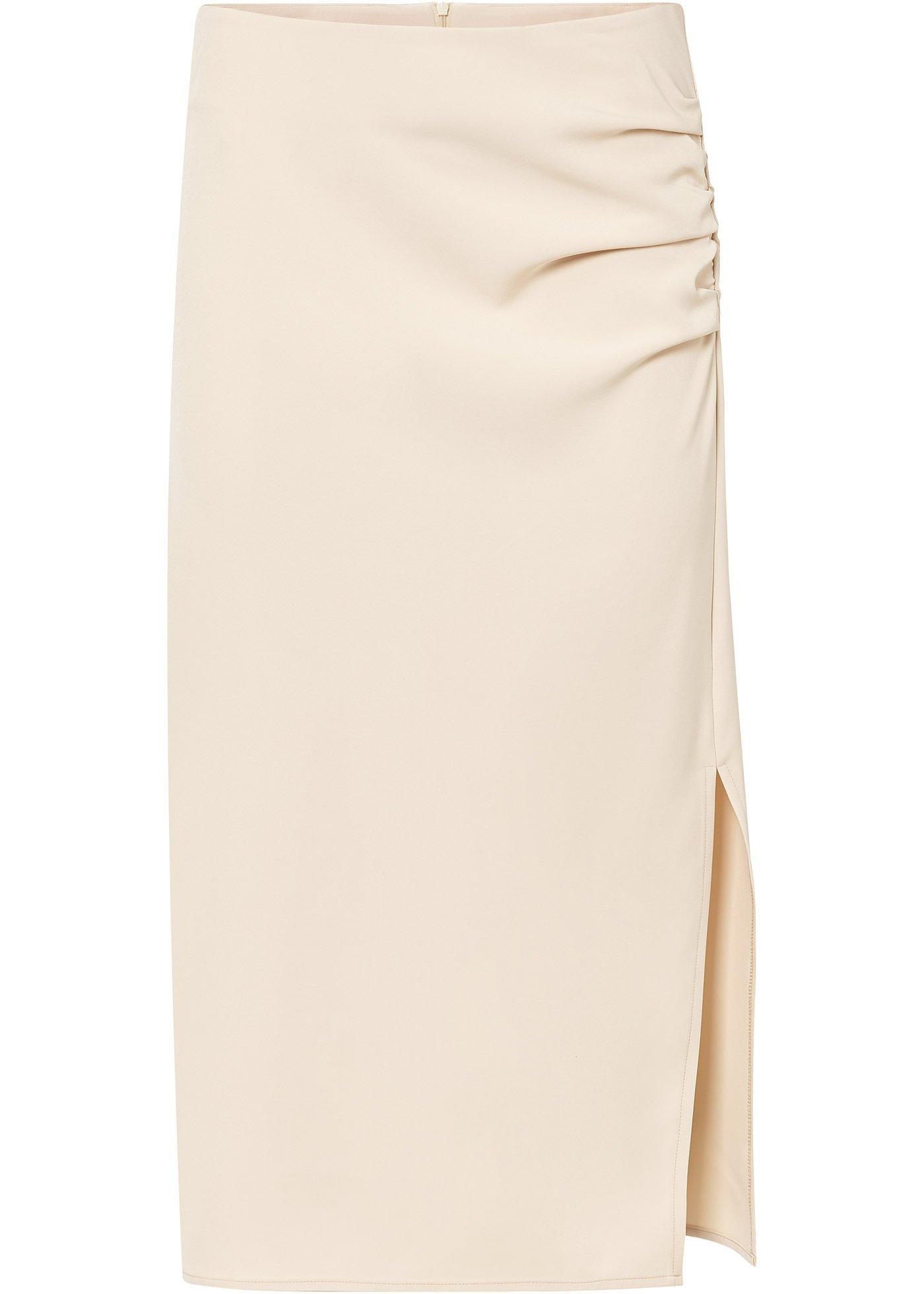 Jupe midi avec fronces