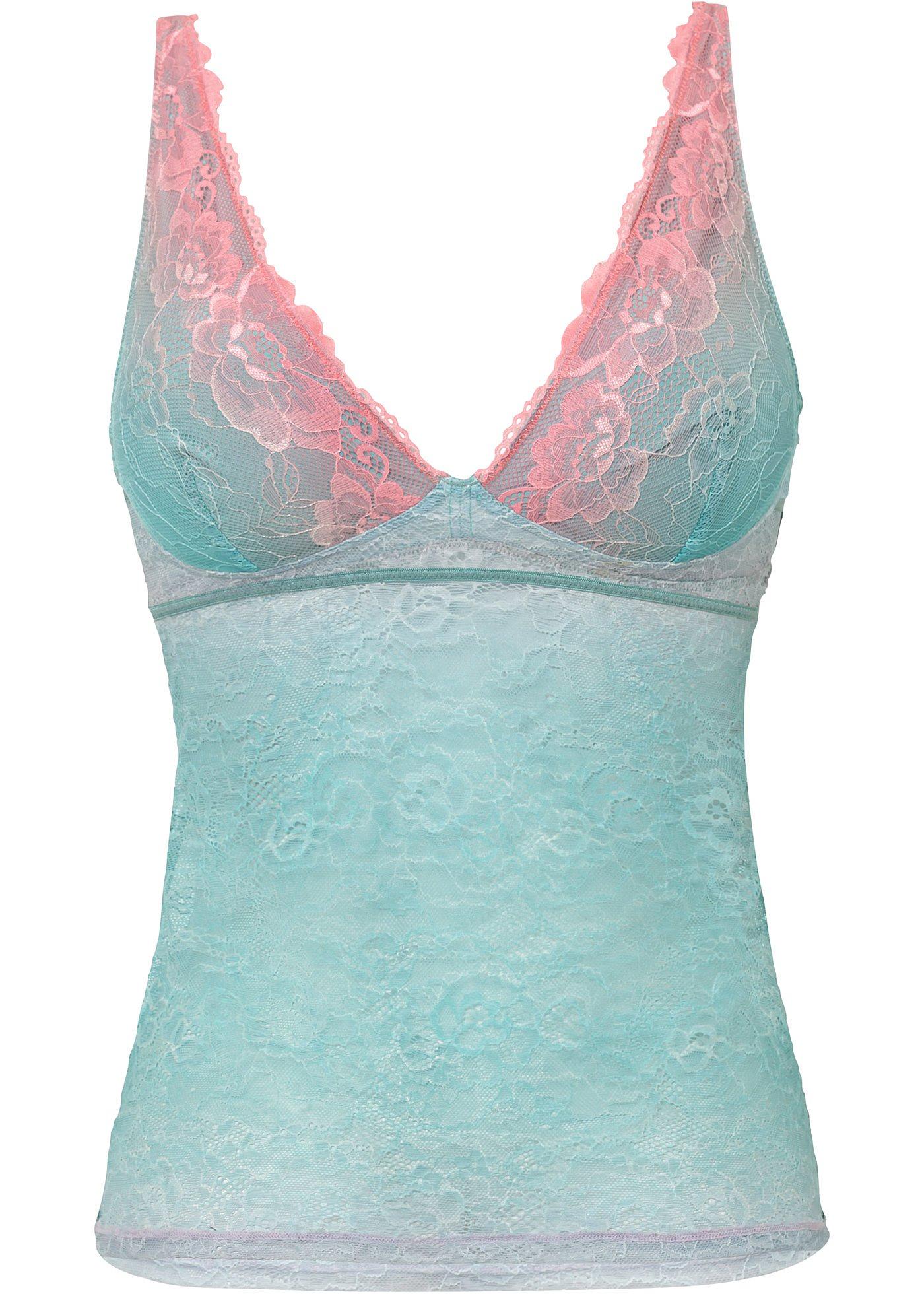 Top en dentelle avec dégradé