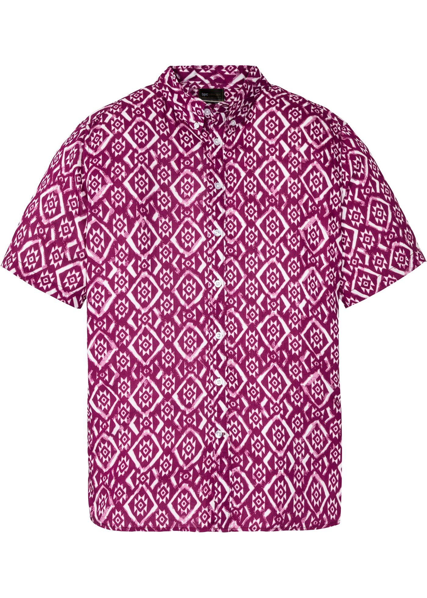 Chemise à manches courtes en viscose