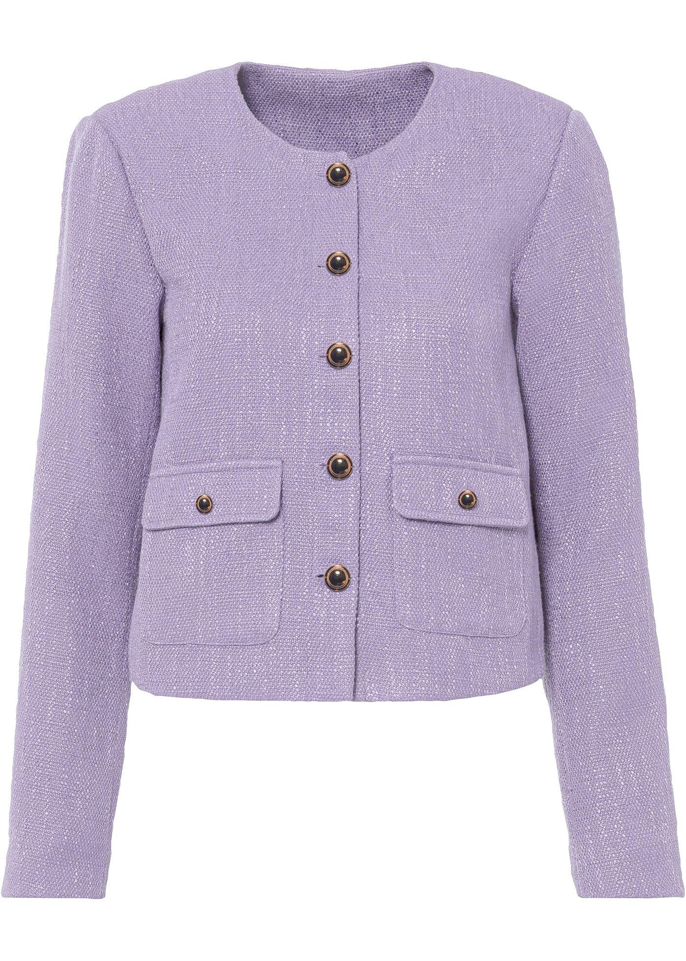 Blazer court en bouclé