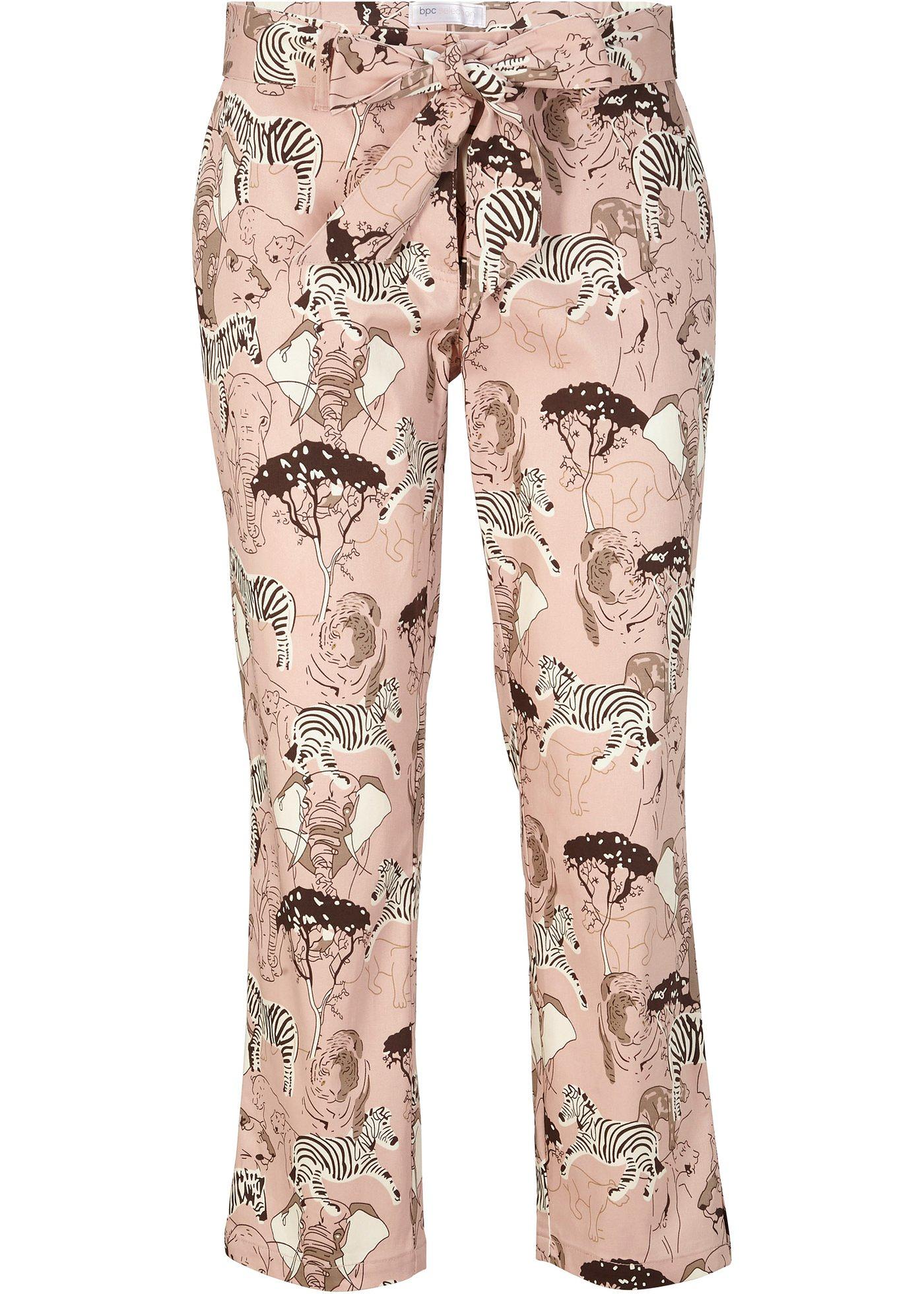 Pantalon 7/8 extensible avec imprimé africain