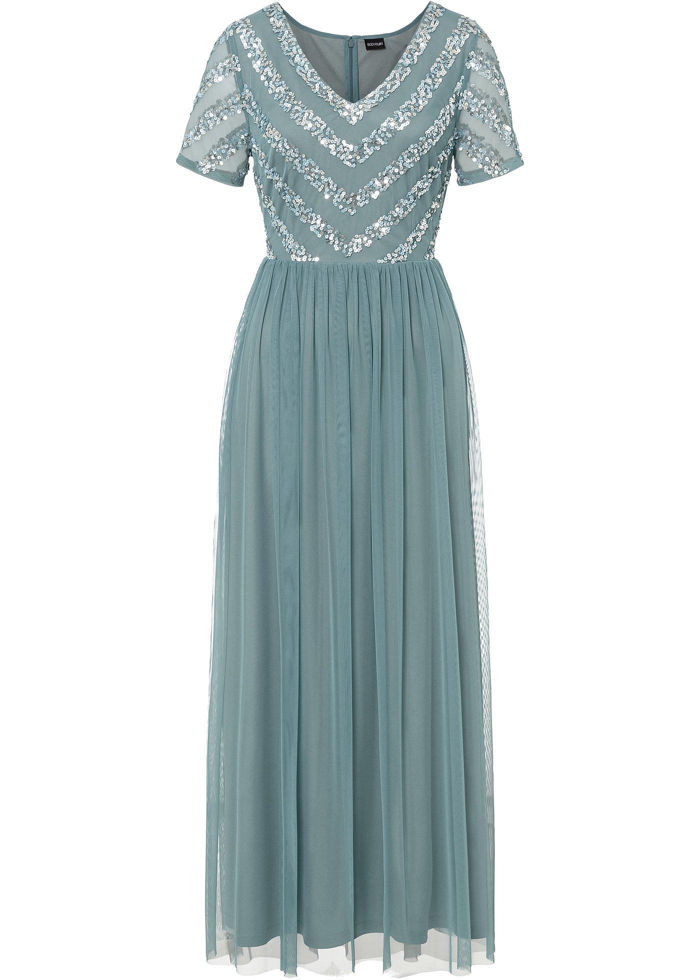 Robe longue à paillettes