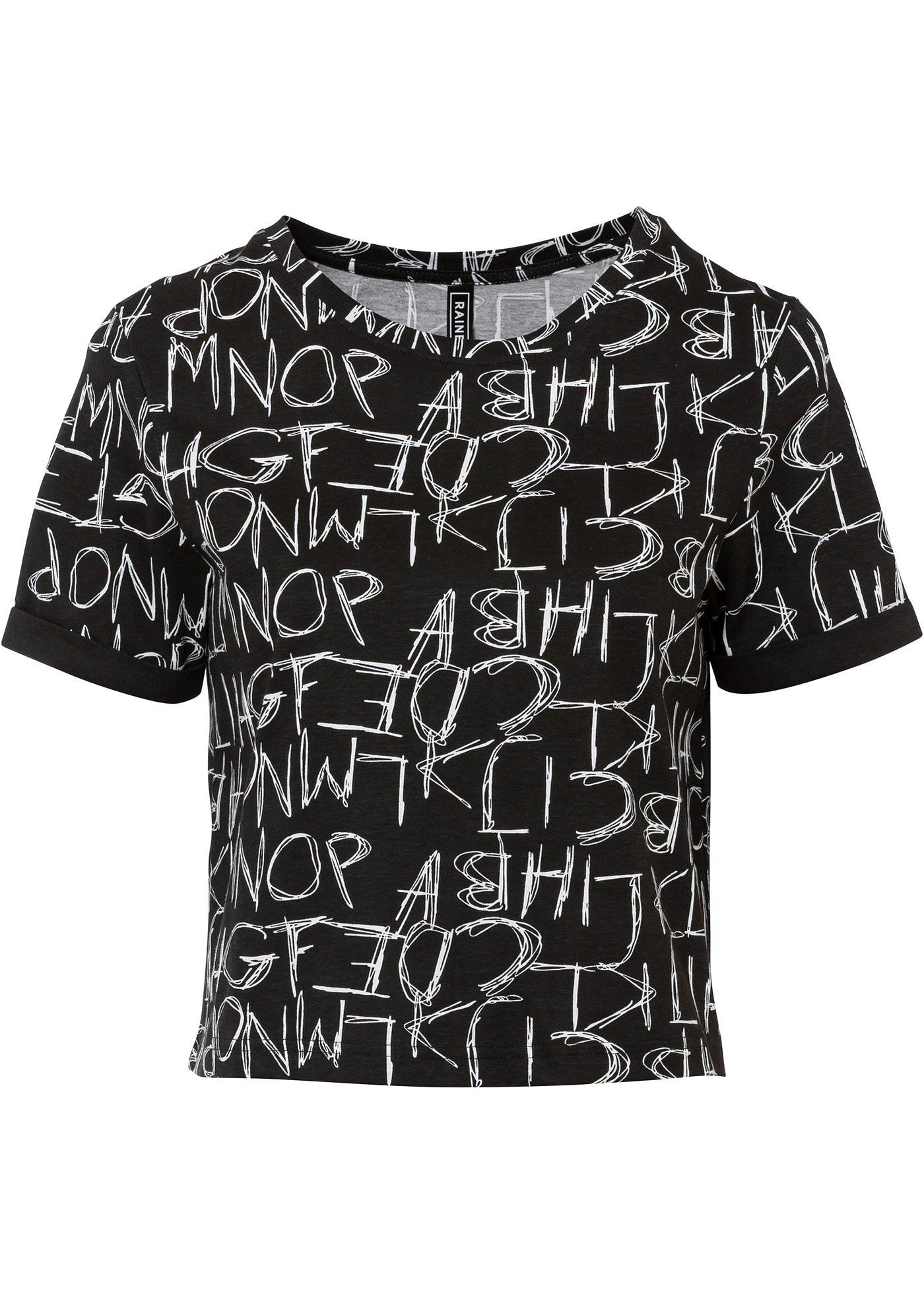 T-shirt imprimé raccourci