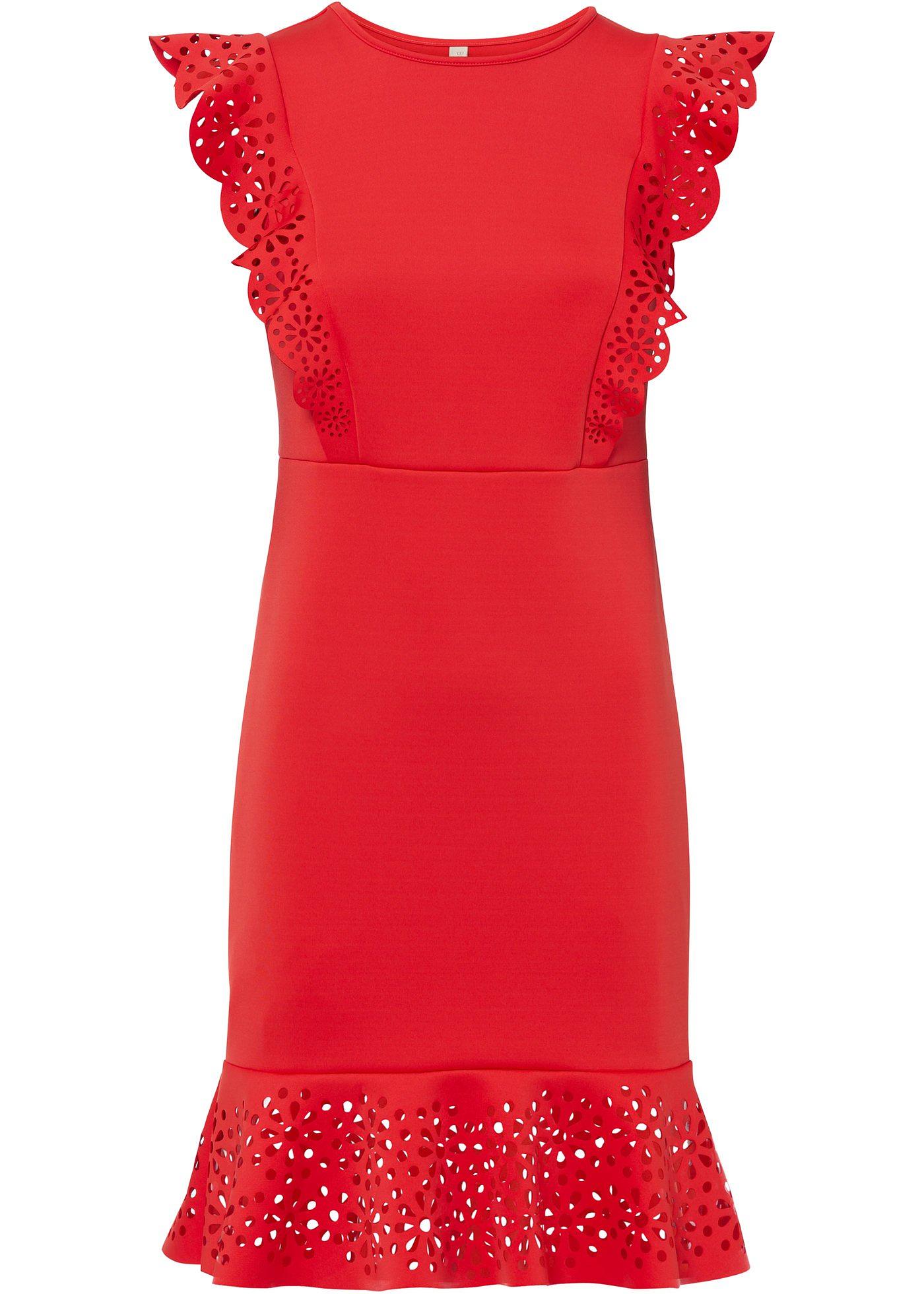 Robe à volants avec découpe laser