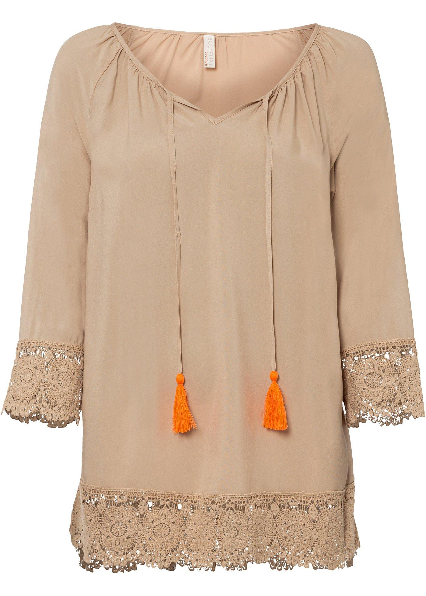 Tunique à dentelle en matière durable