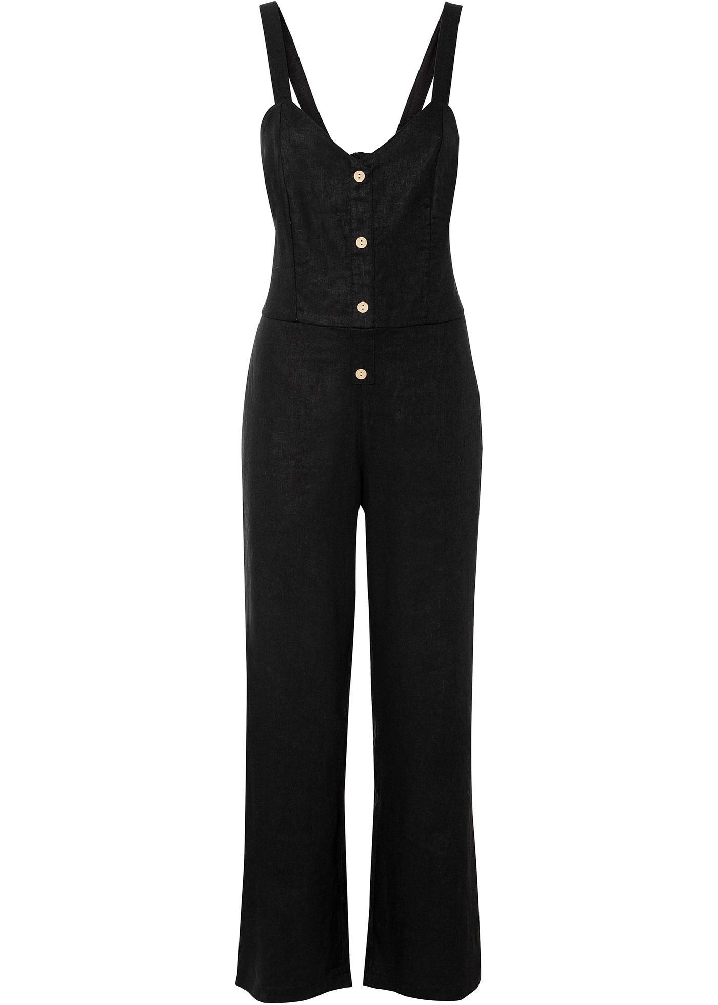 Combinaison à boutons en lin majoritaire