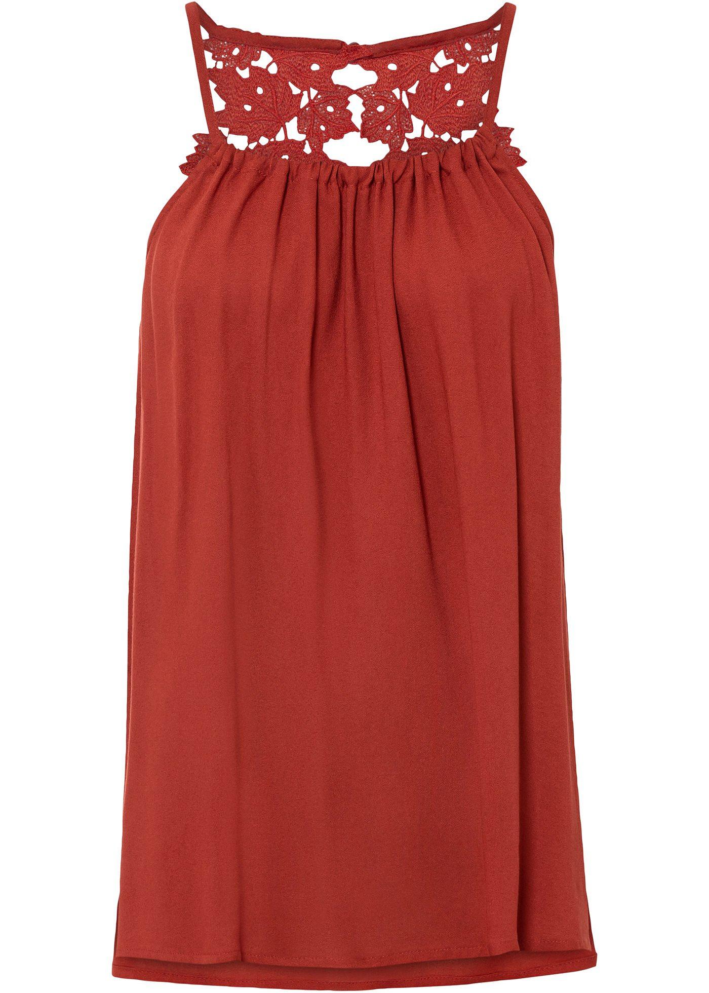 Top à dentelle florale