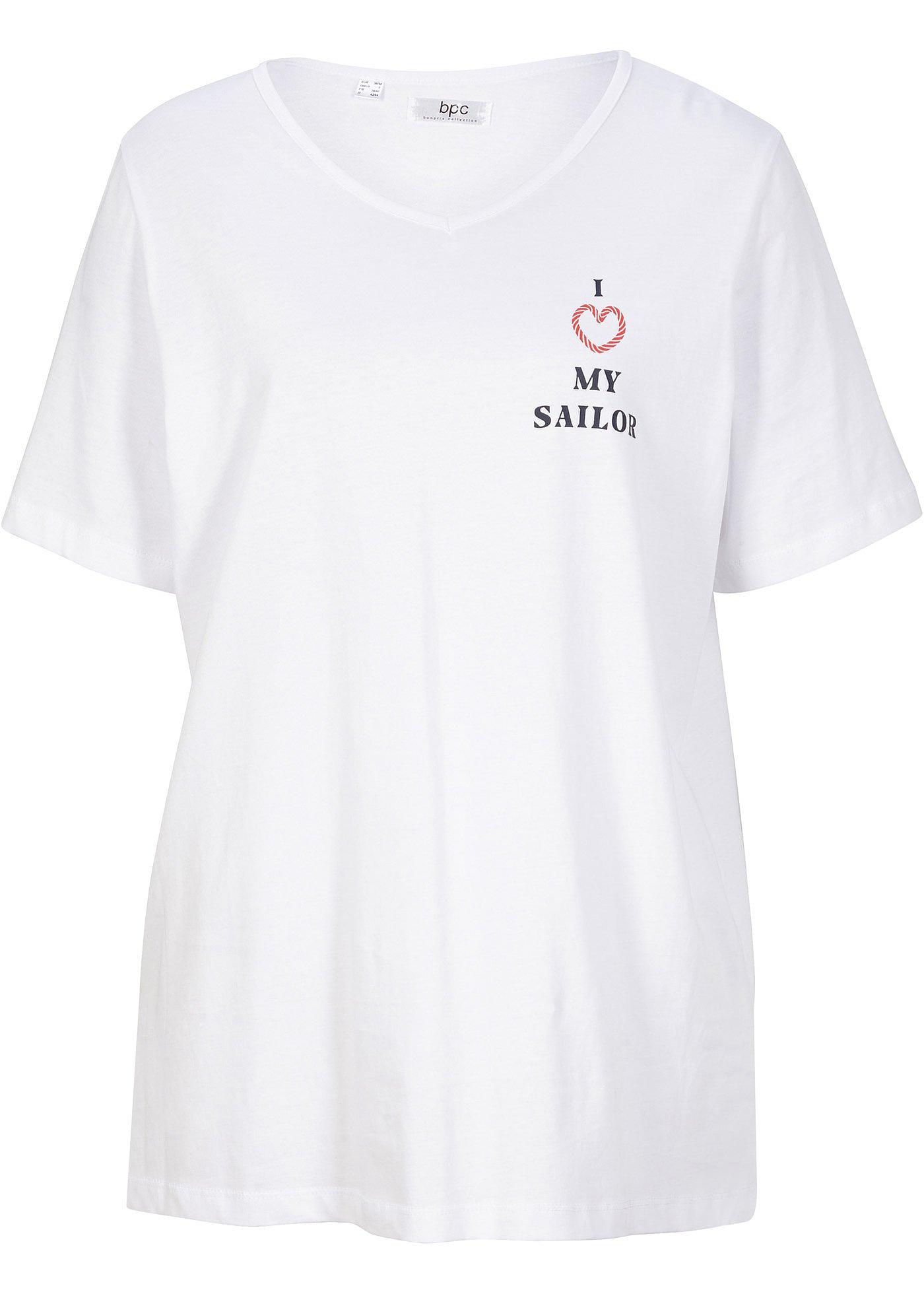 T-shirt coton manches mi-longues