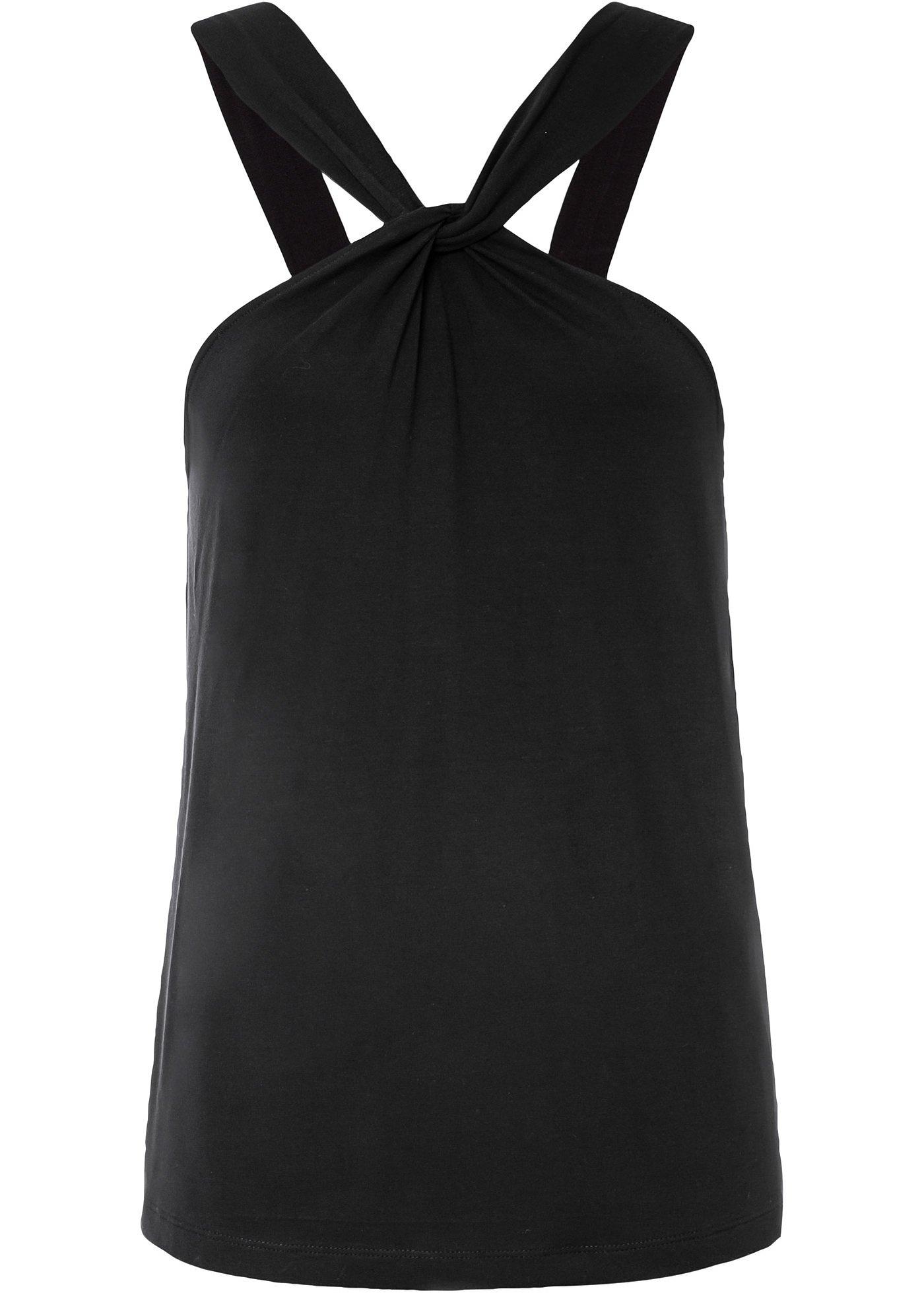 Top avec détail nœud en viscose durable