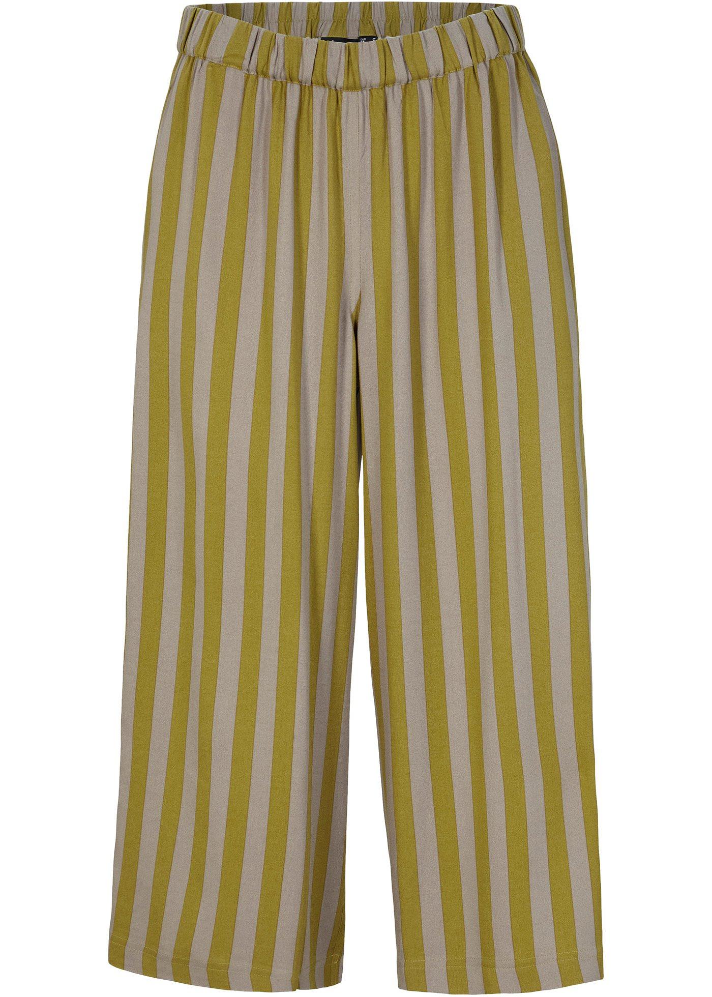 Pantalon fluide avec poches latérales et taille confortable, long. 3/4