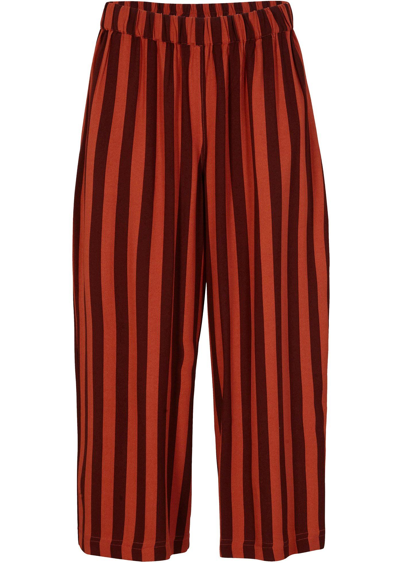 Pantalon fluide avec poches latérales et taille confortable, long. 3/4