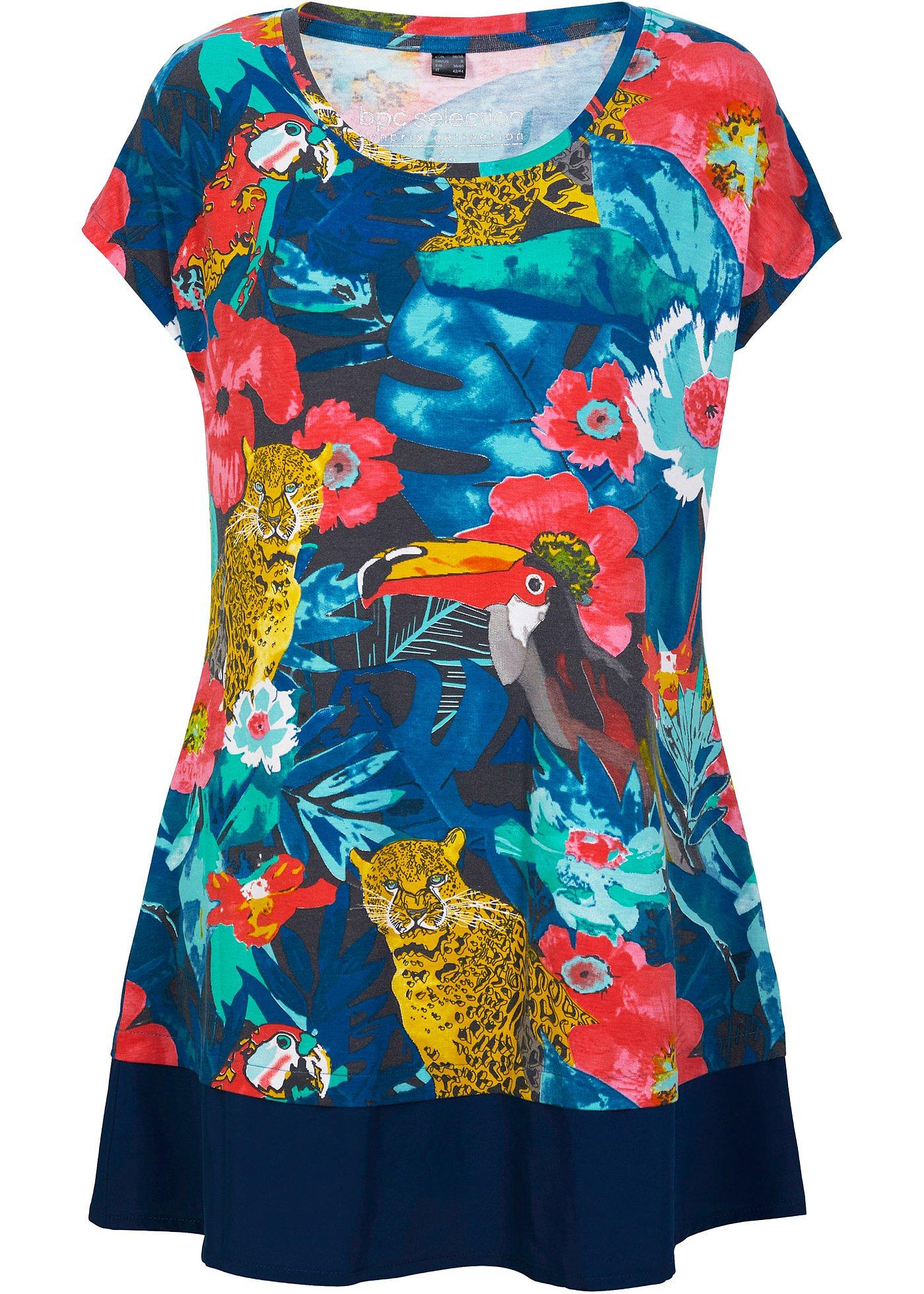 T-shirt long avec chiffon