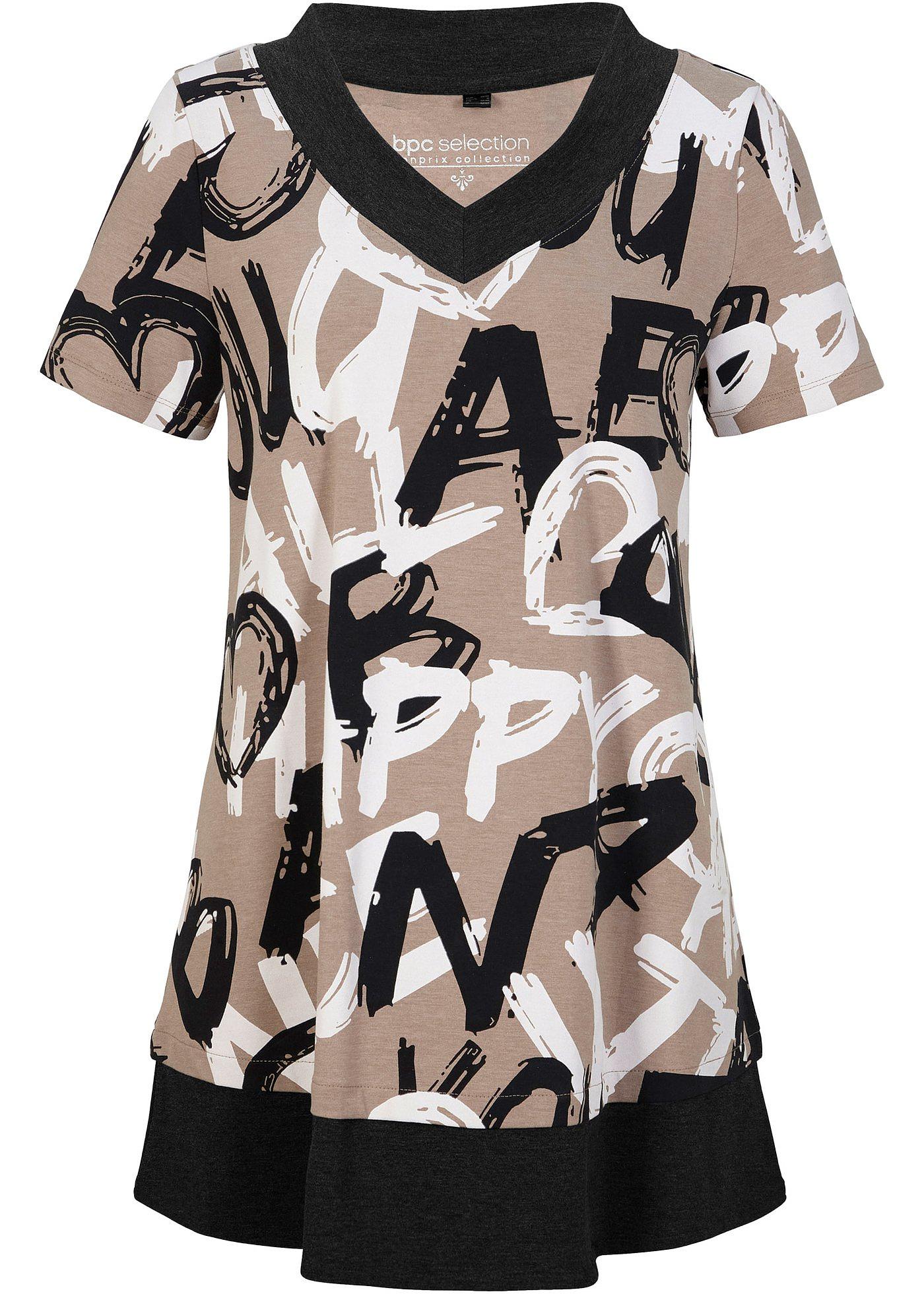 T-shirt long à manches courtes