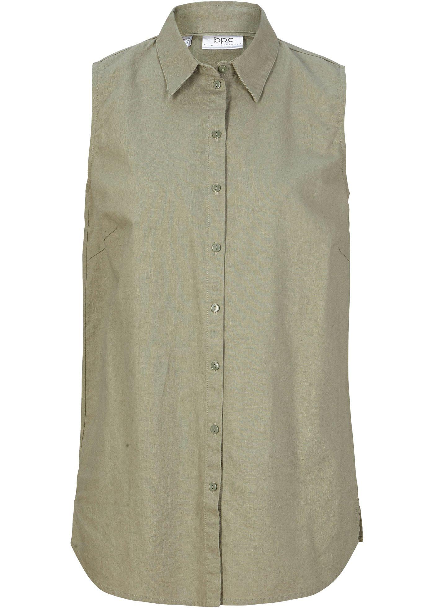 Chemisier en lin sans manches