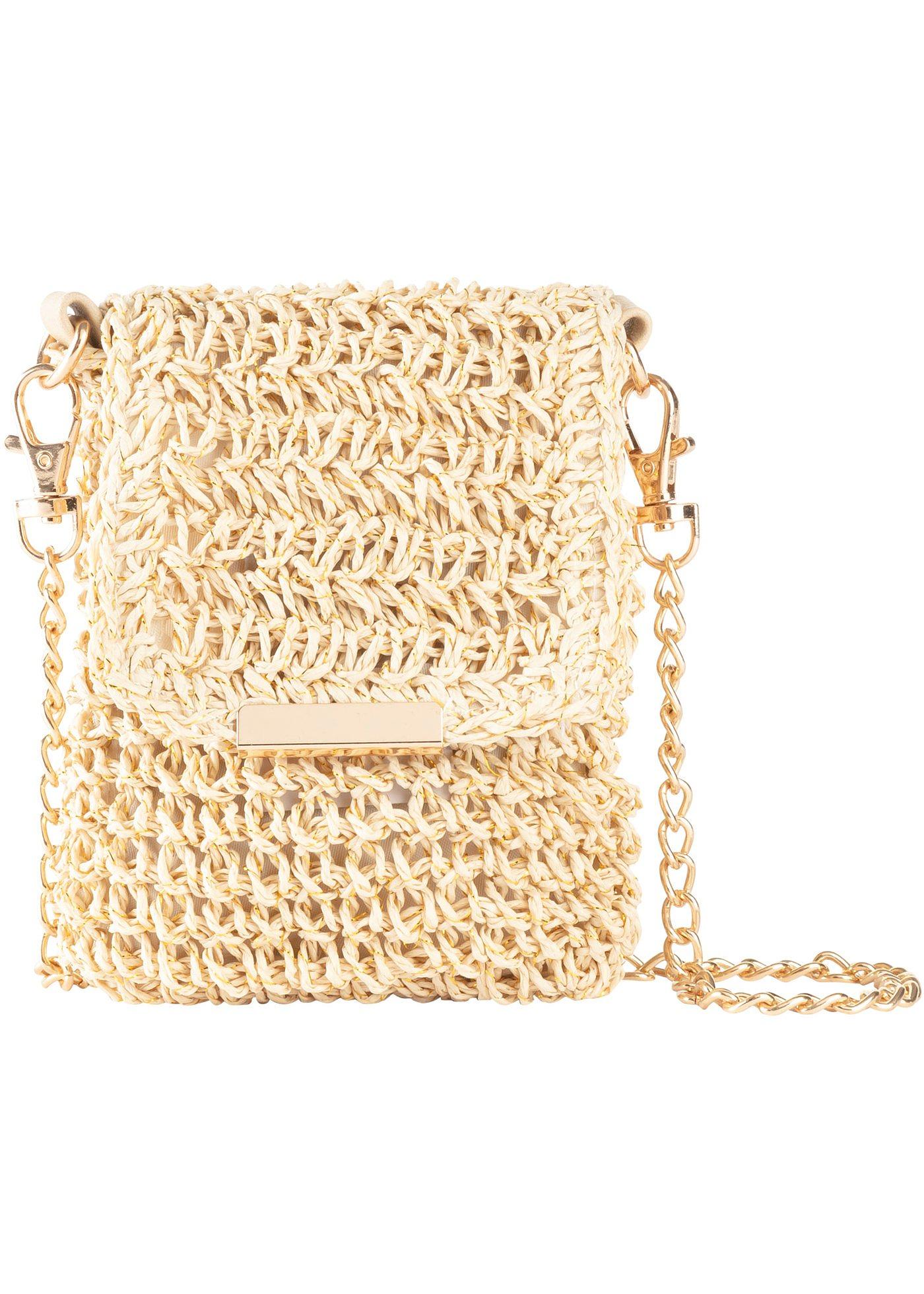 Sacoche smartphone en paille