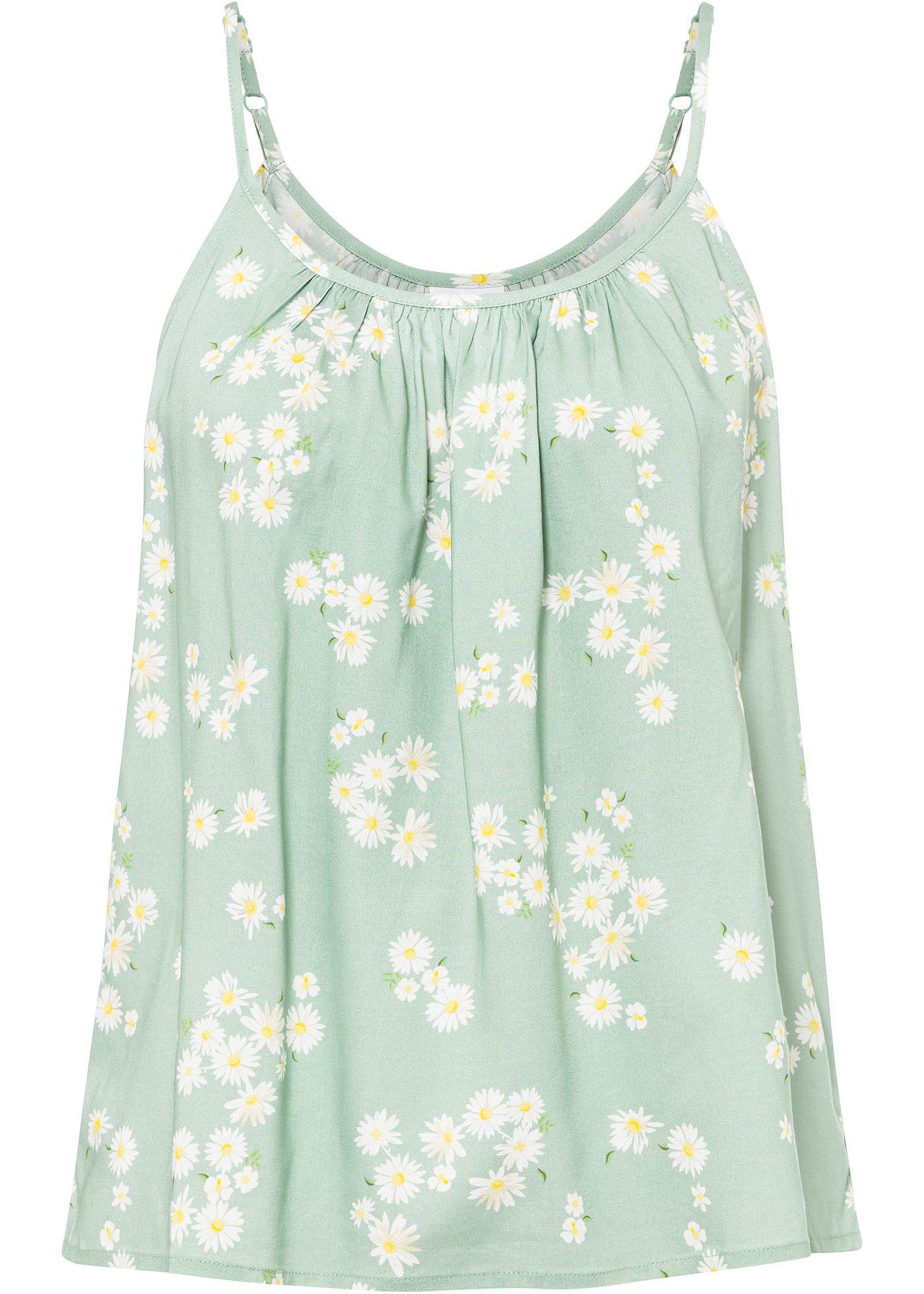 Top à bretelles spaghetti en viscose