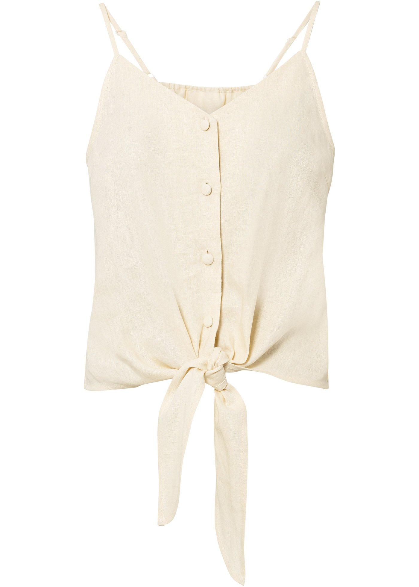 Top en lin majoritaire