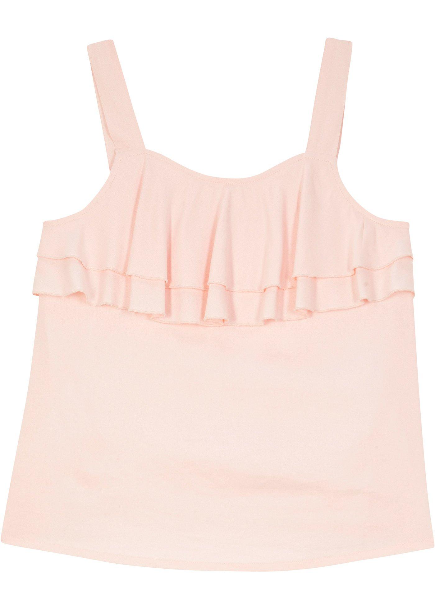 Top-blouse fille à volants en viscose