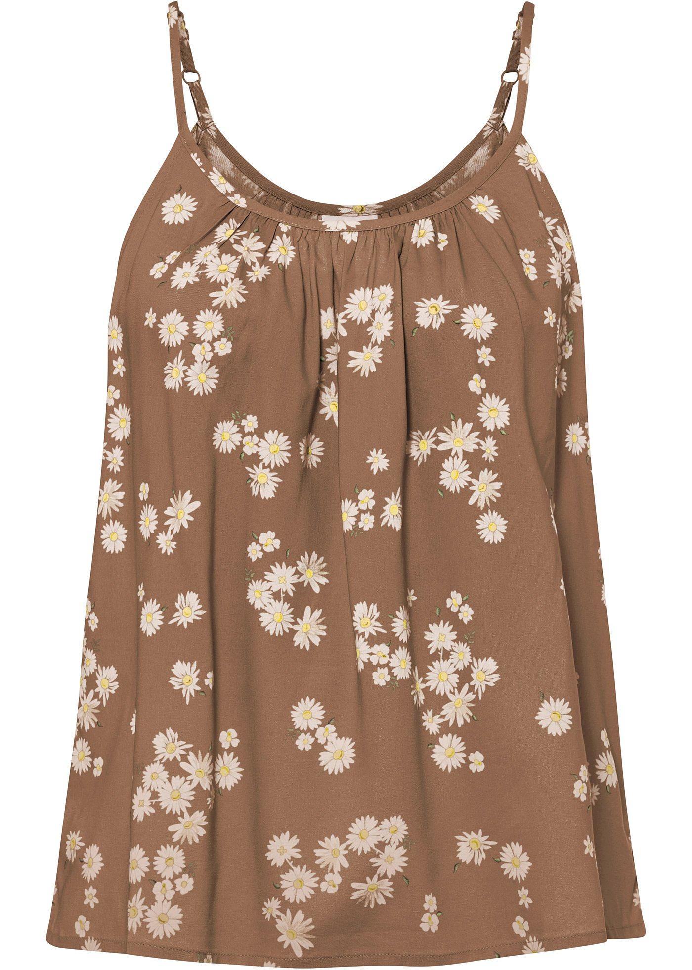 Top à bretelles spaghetti en viscose durable