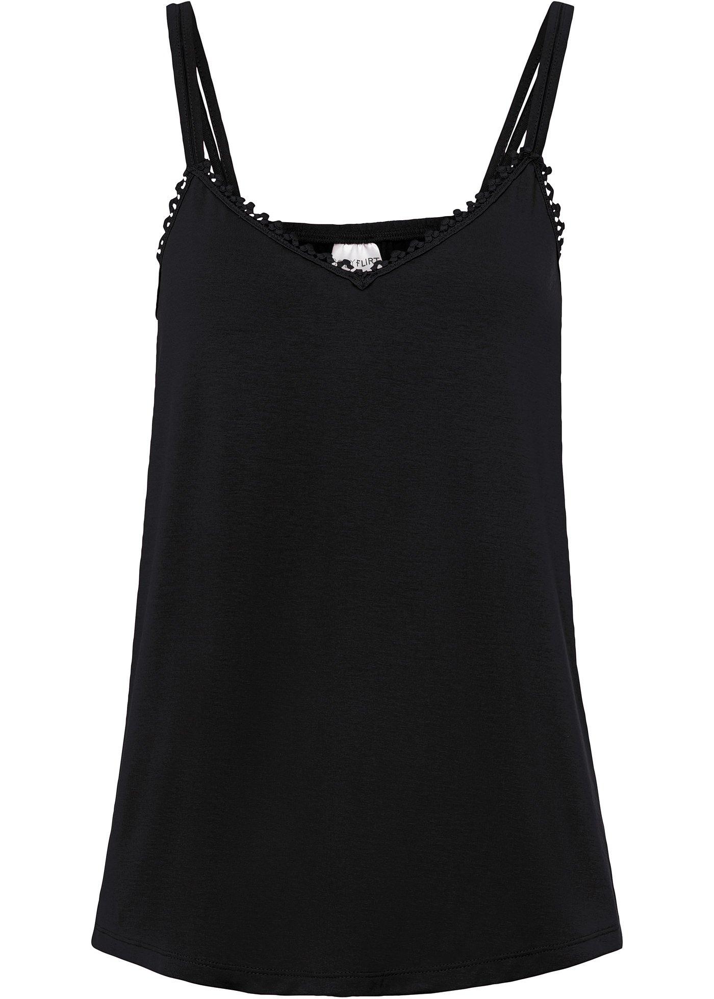 Top bretelles spaghetti en jersey en viscose durable