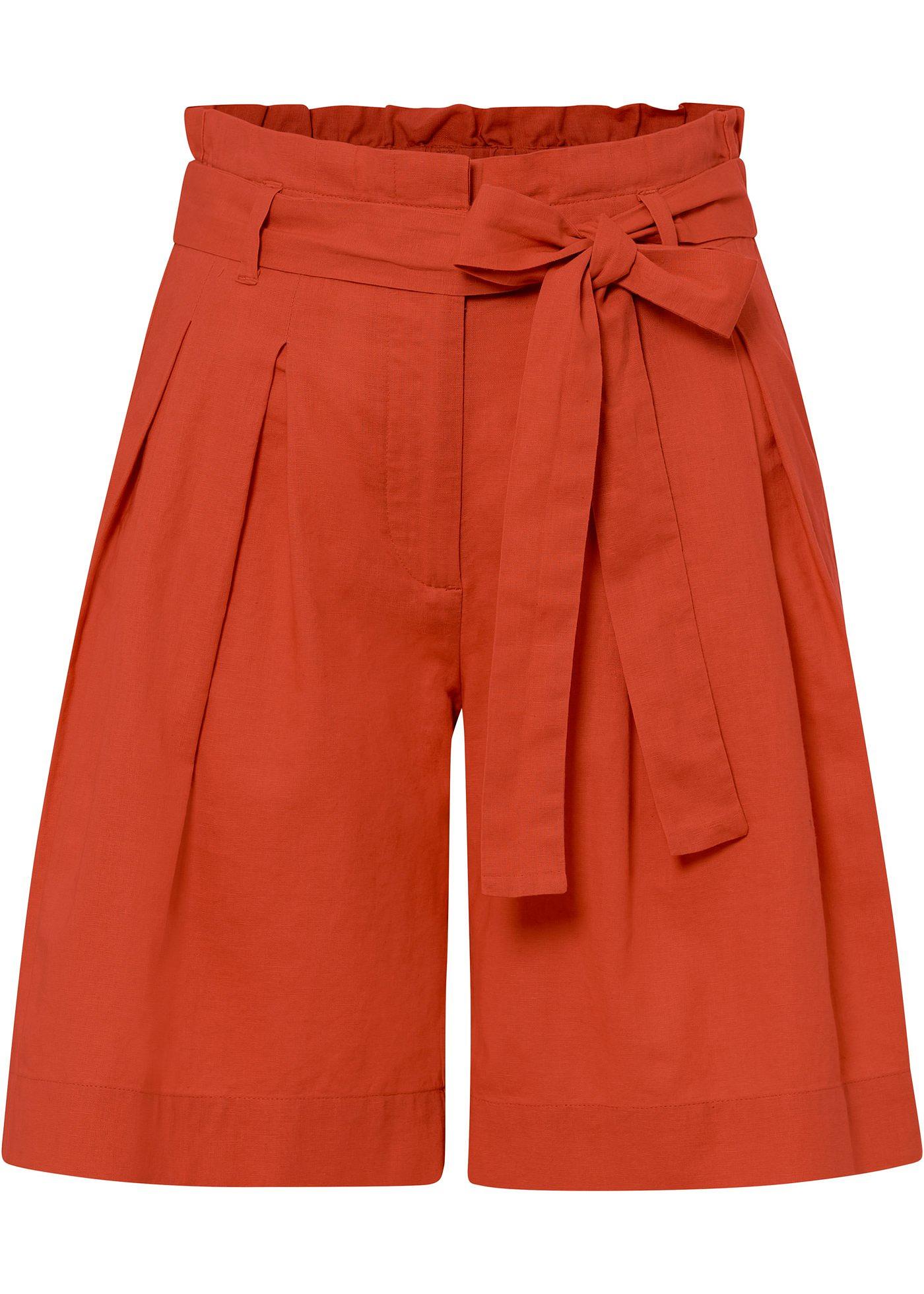 Bermuda mélangé lin