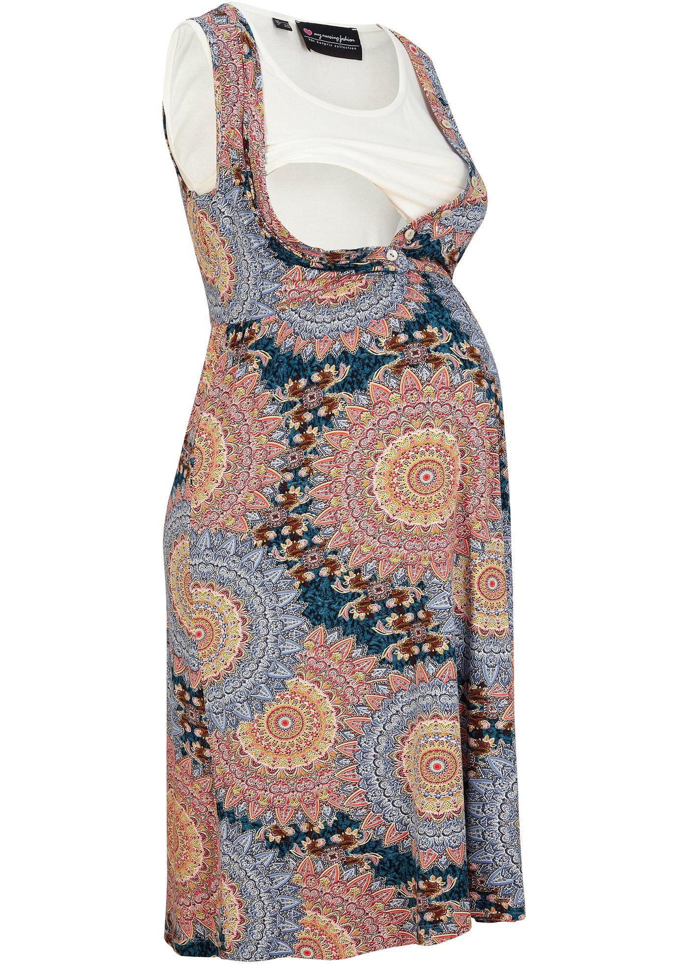 Robe de grossesse avec fonction allaitement style 2en1