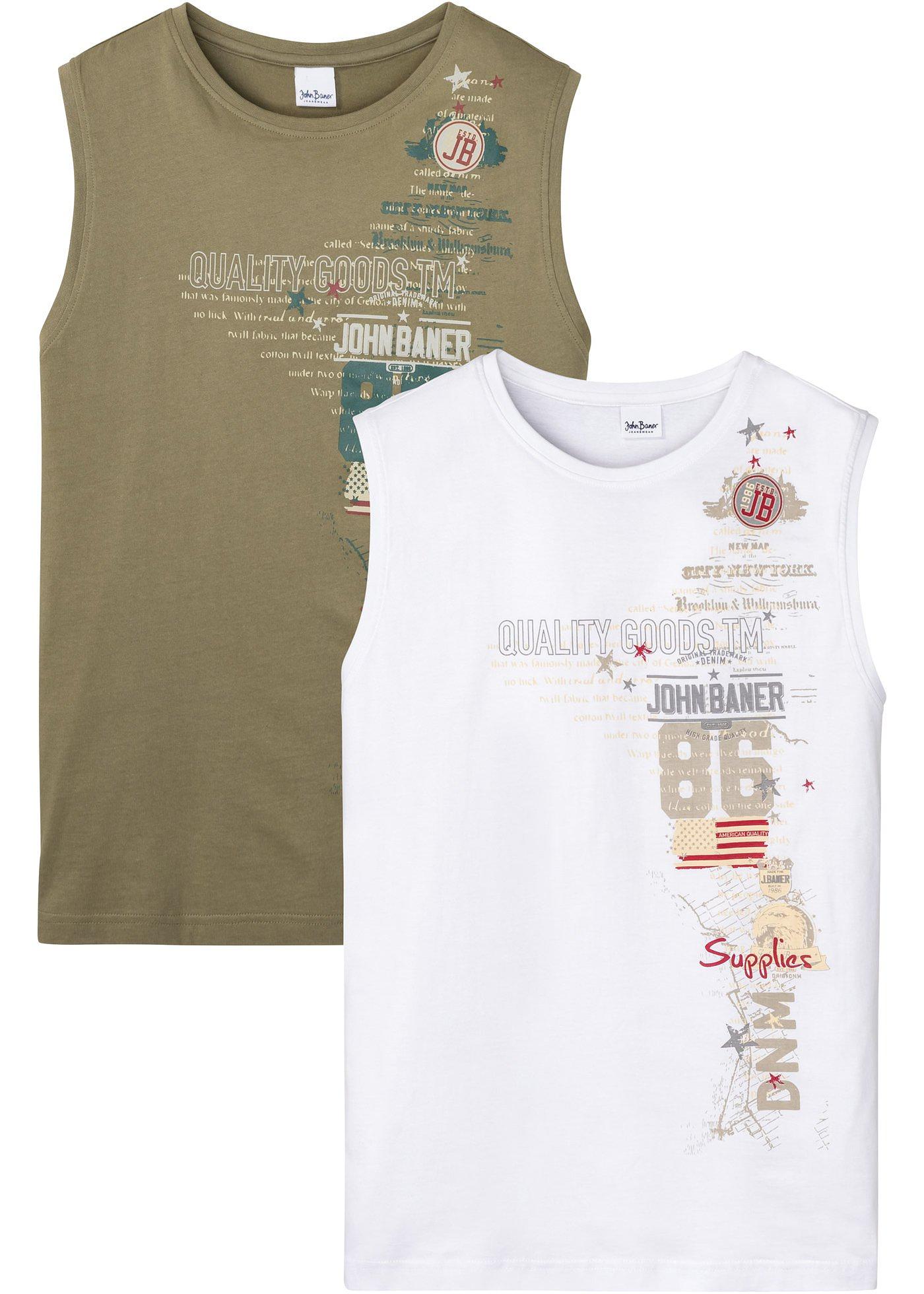 Lot de 2 débardeurs marcel