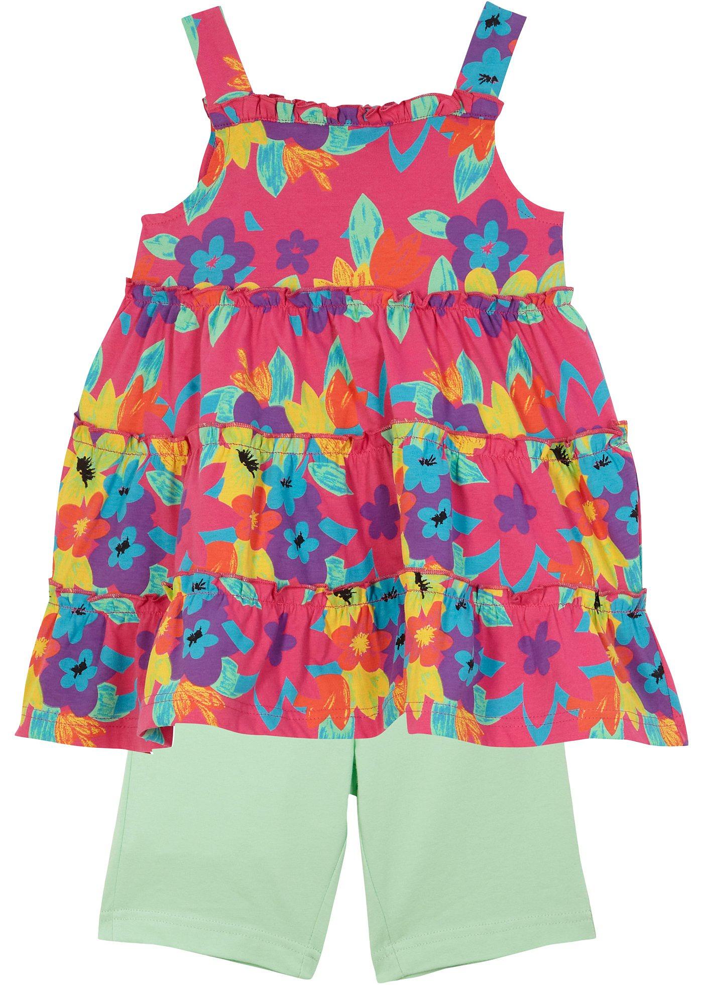 Robe jersey + cycliste fille (Ens. 2 pces.)