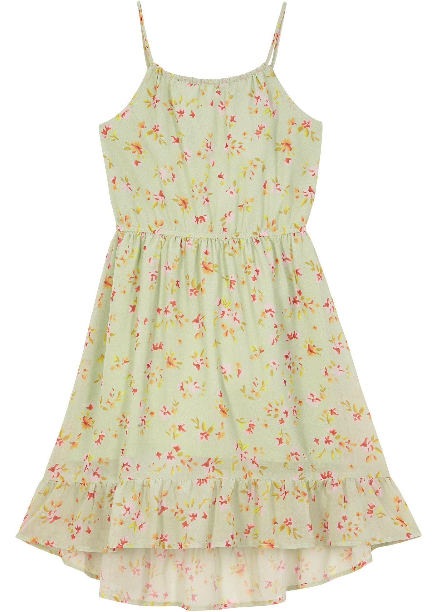 Robe de fête fille, plus longue au dos
