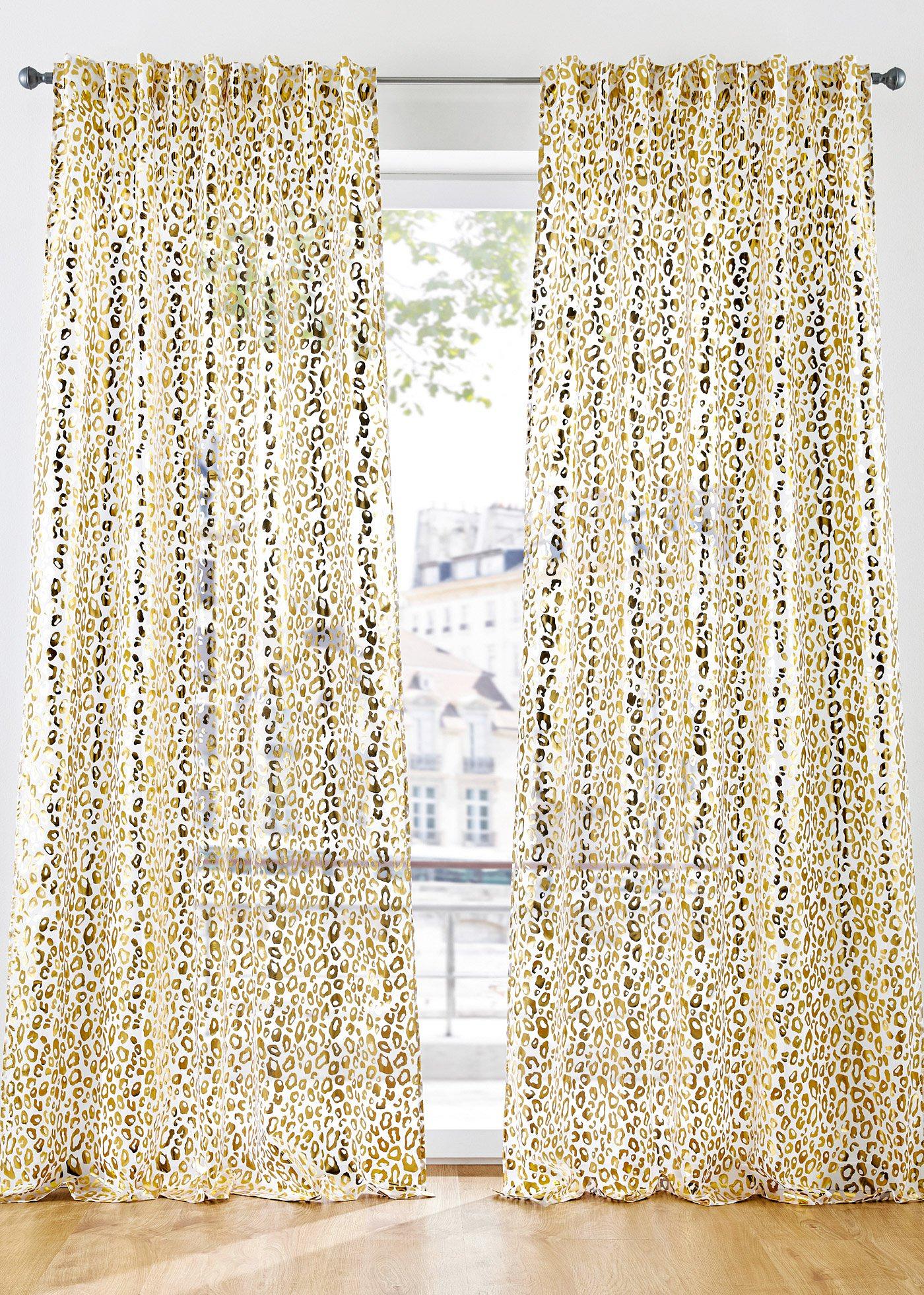 Panneau imprimé brillant motif léopard (1 pce.)