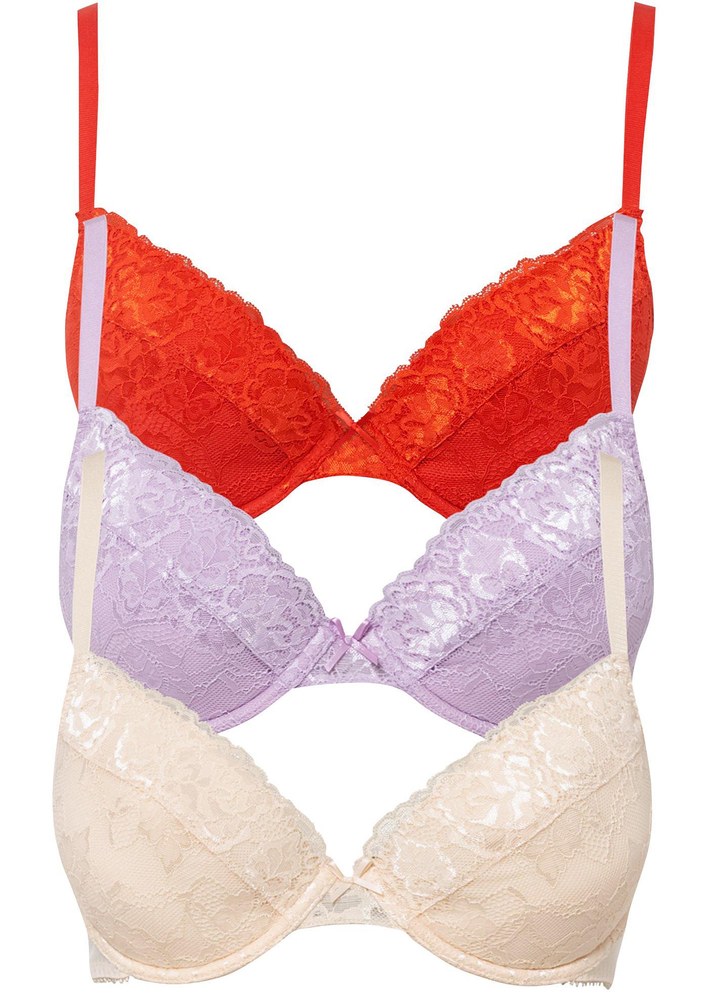 Lot de 3 soutiens-gorge push-up