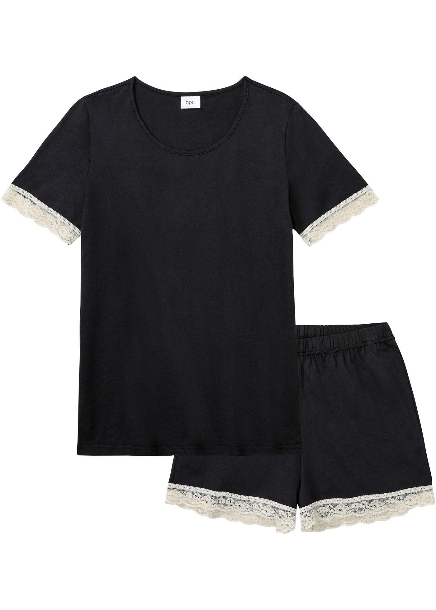 Pyjashort à dentelle