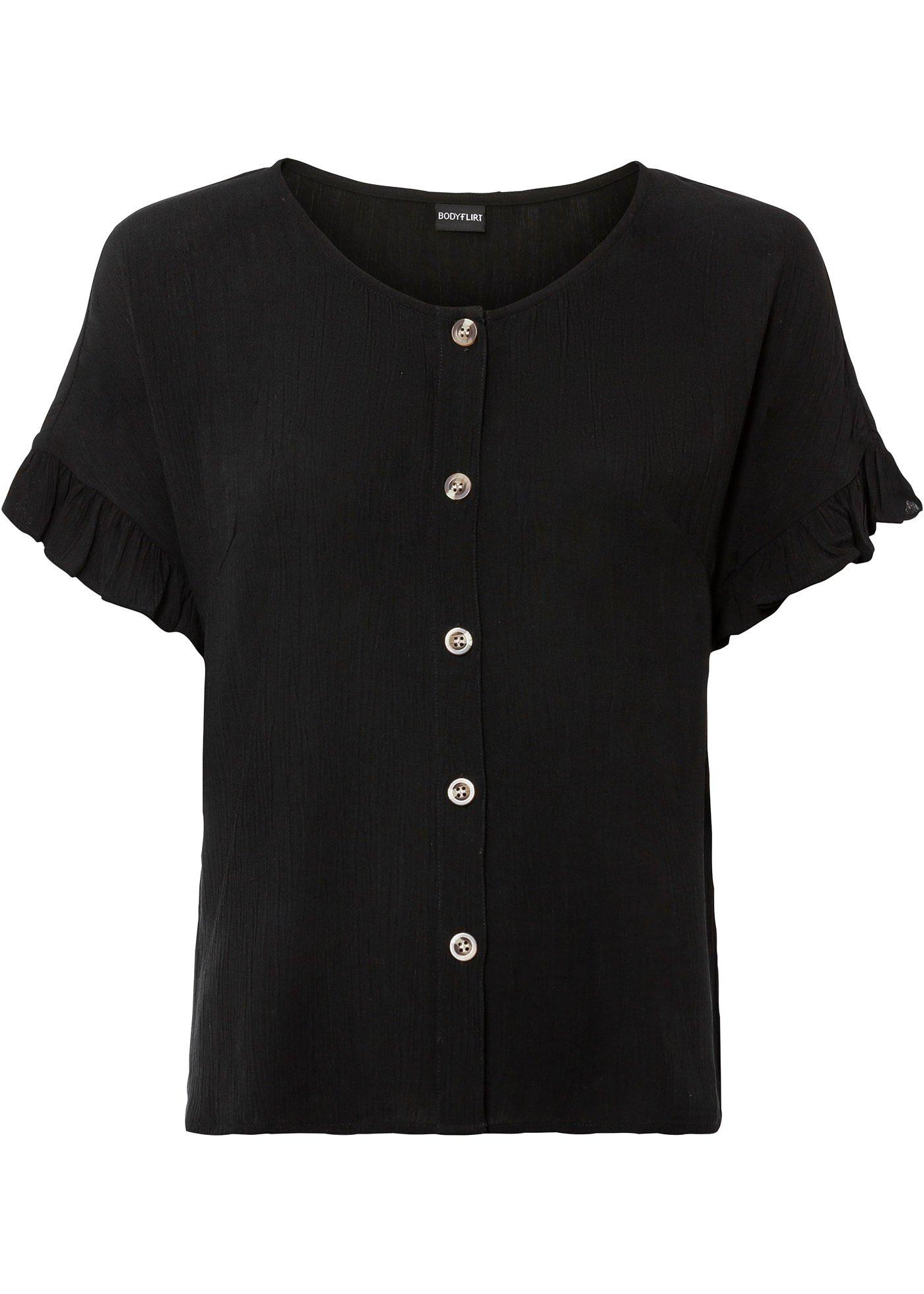 Blouse à manches volantées