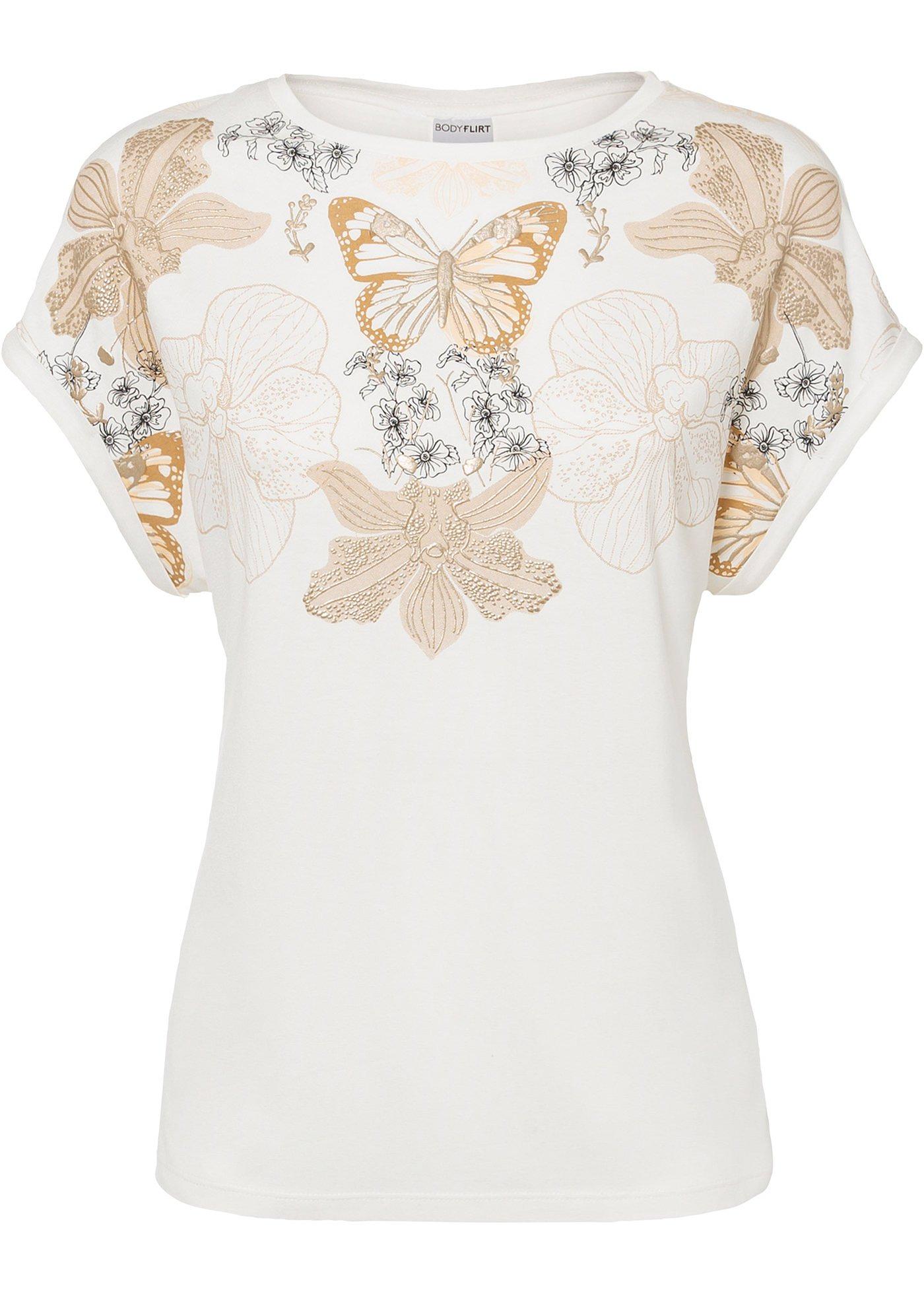 T-shirt à imprimé métallique