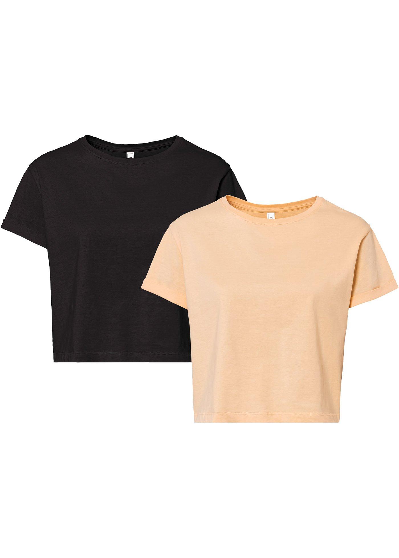 Lot de 2 T-shirts raccourcis