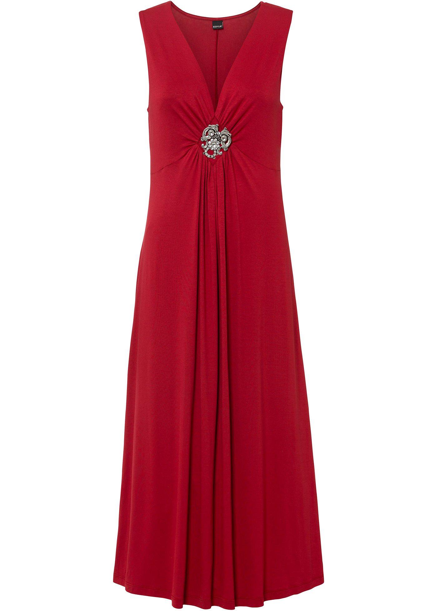 Robe midi avec broche