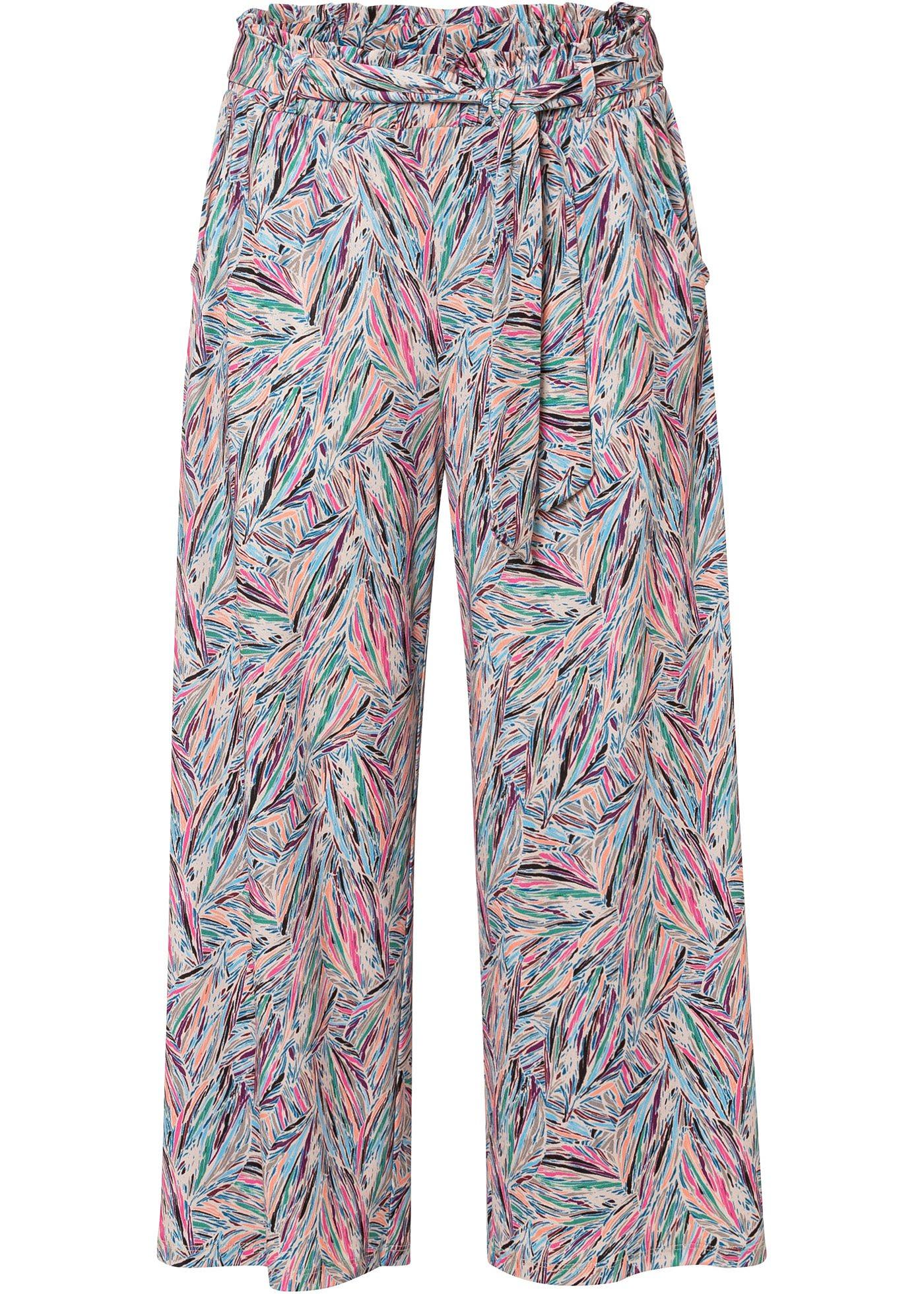 Pantalon 7/8 avec ceinture à nouer (Ens. 2 pces.)