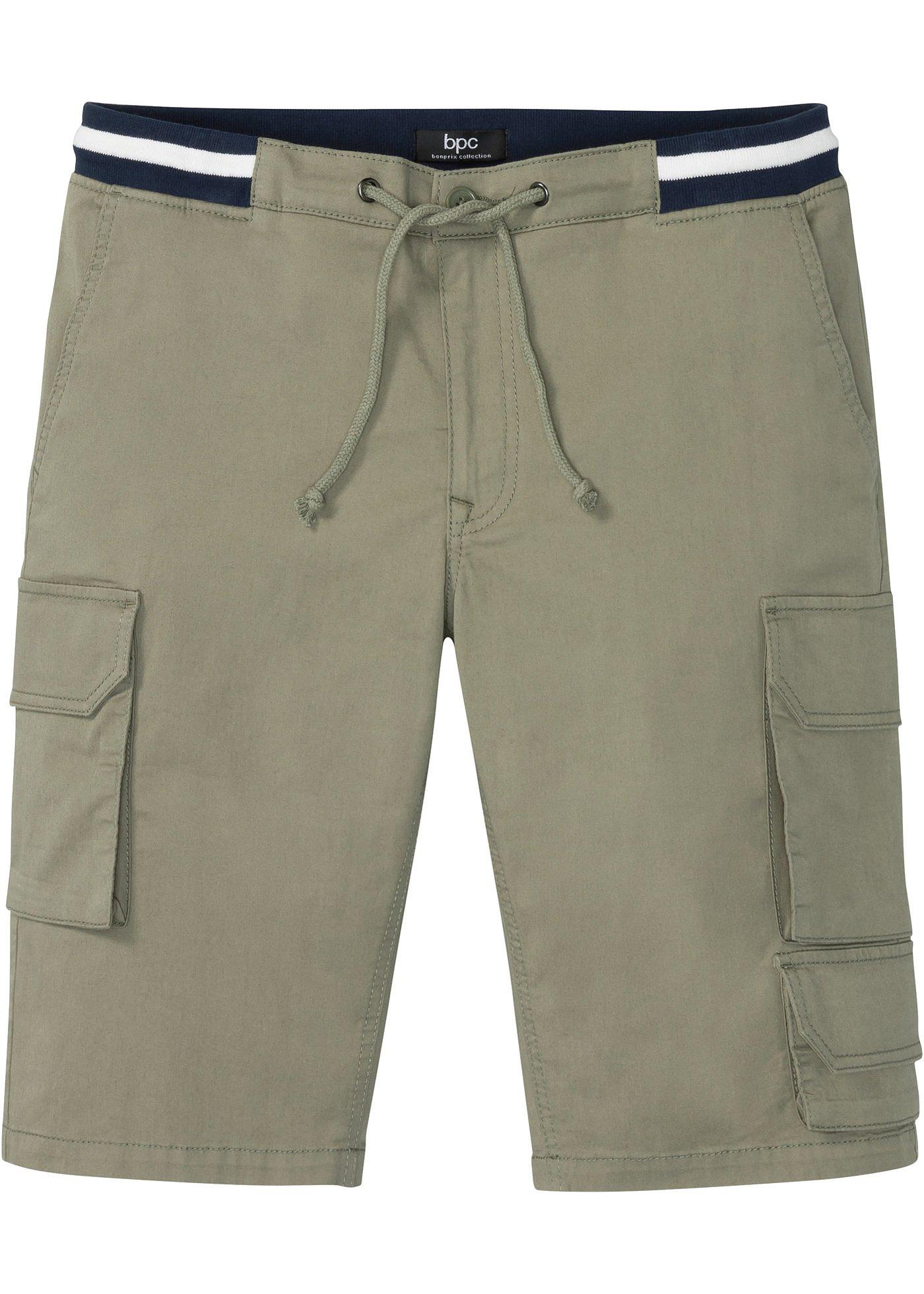 Bermuda cargo extensible avec taille confortable, Regular Fit