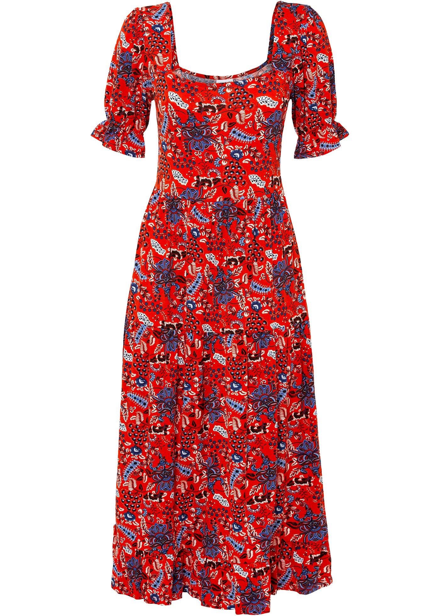 Robe à manches bouffantes