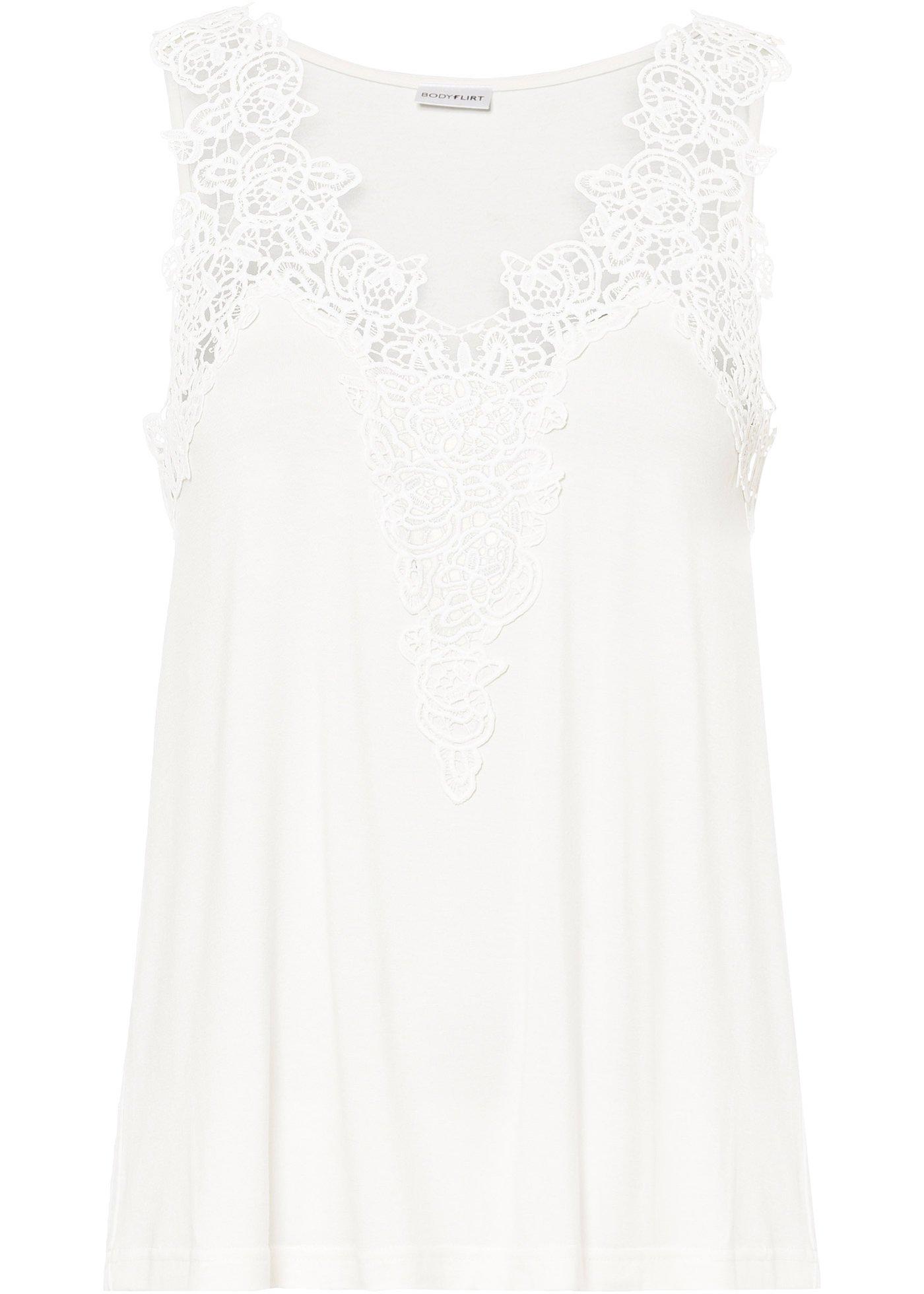 Top à dentelle en viscose durable