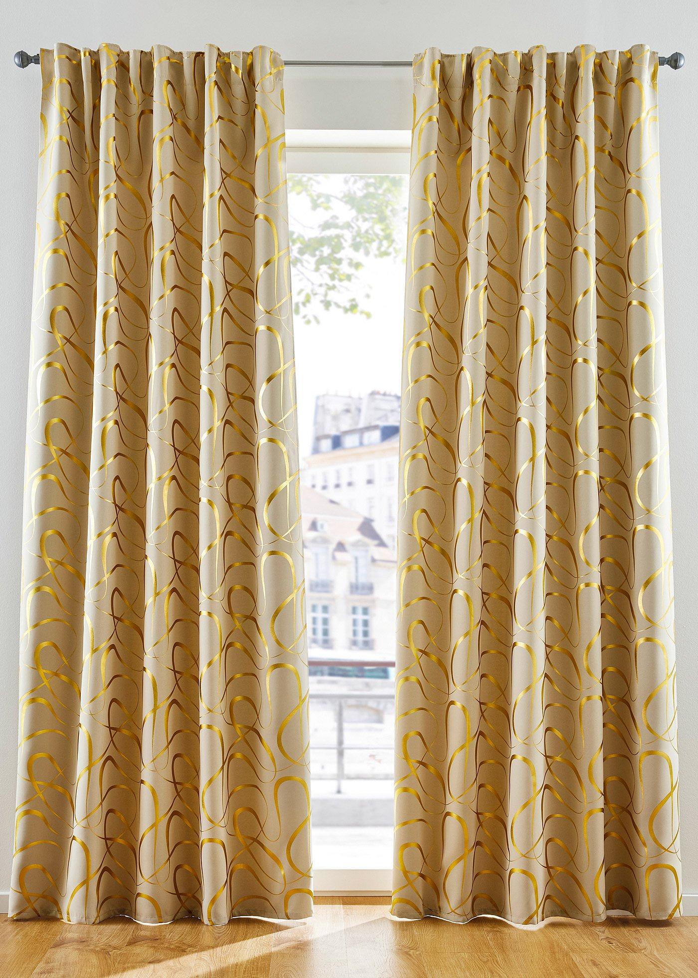 Panneau occultant imprimé brillant (1 pce.)