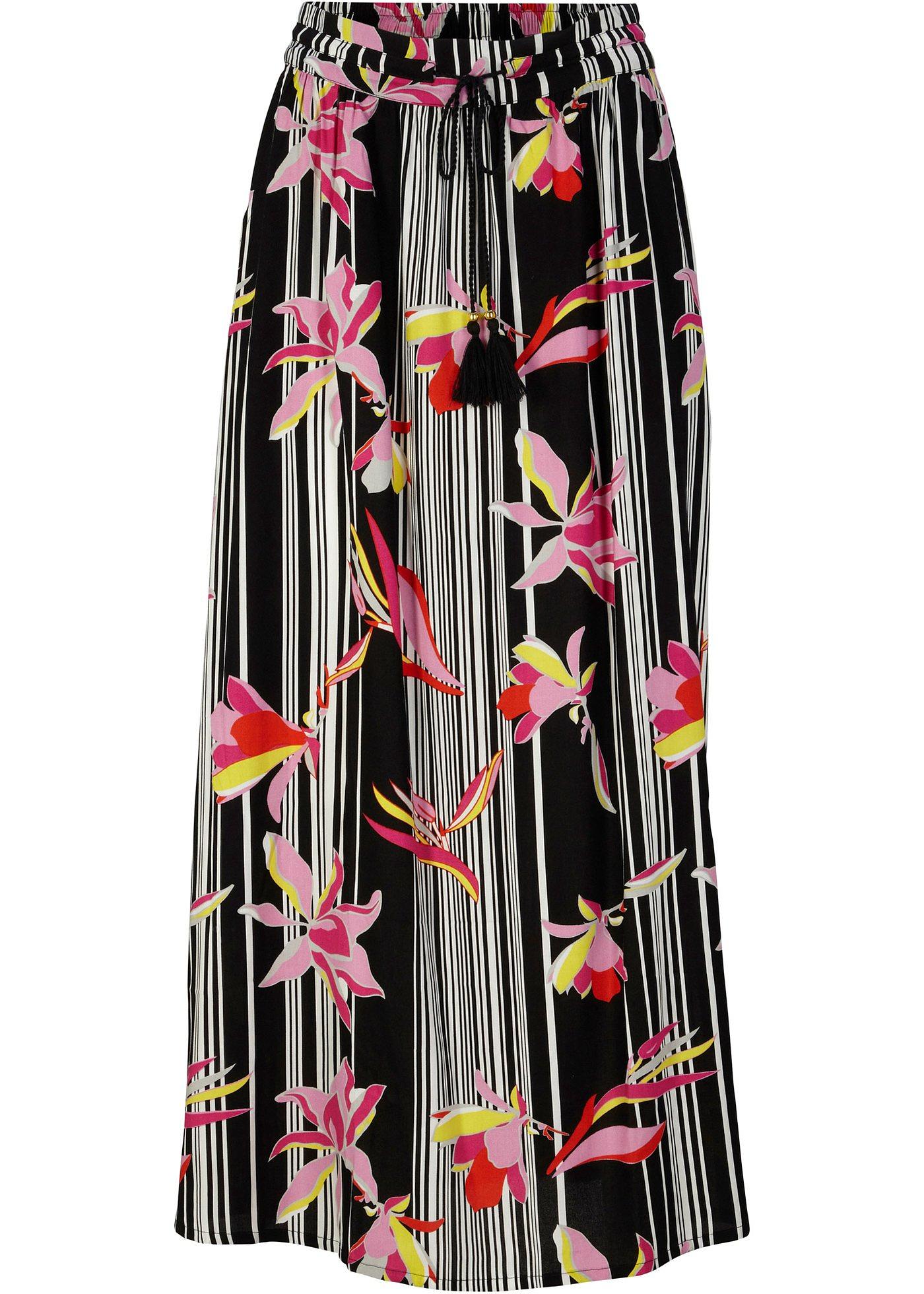 Jupe longue en viscose