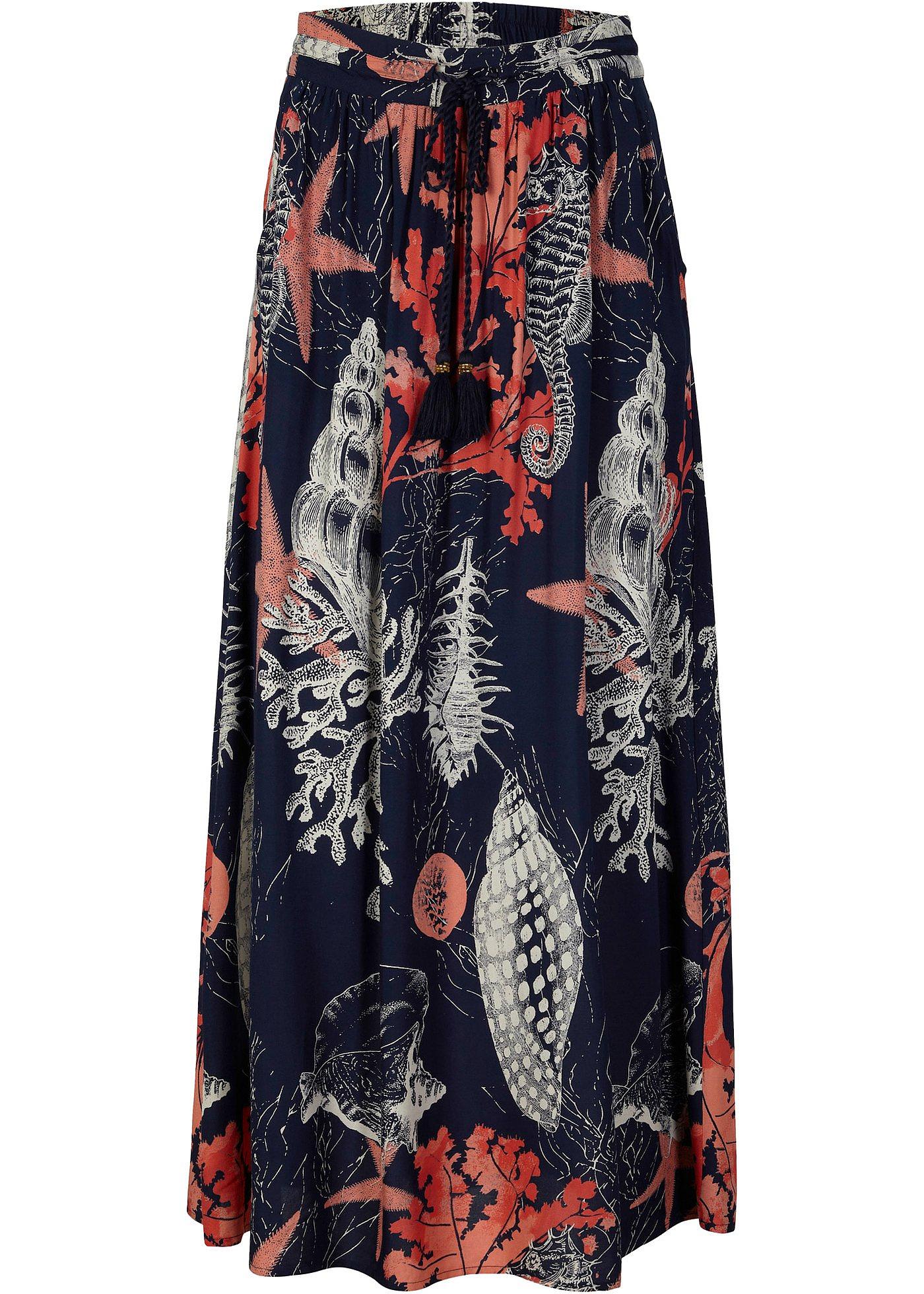 Jupe longue en viscose